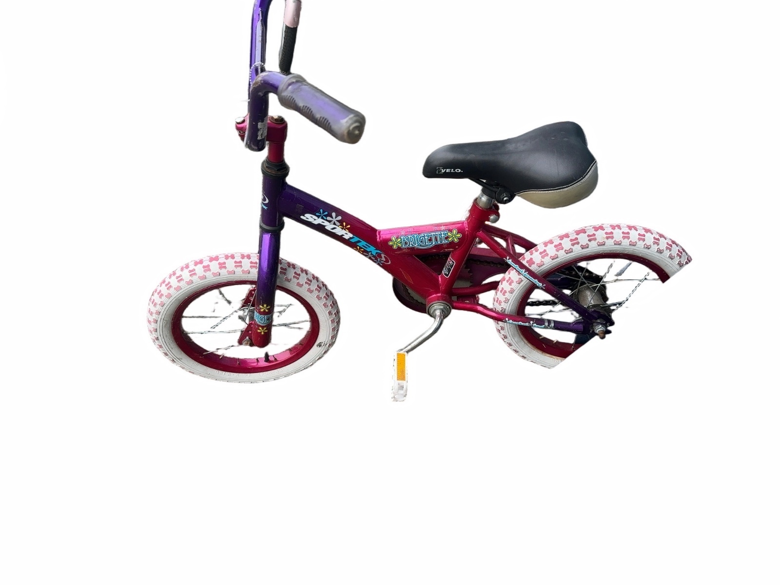 Sportek 14" Kids Bicycle - Purple / Pink - image 1