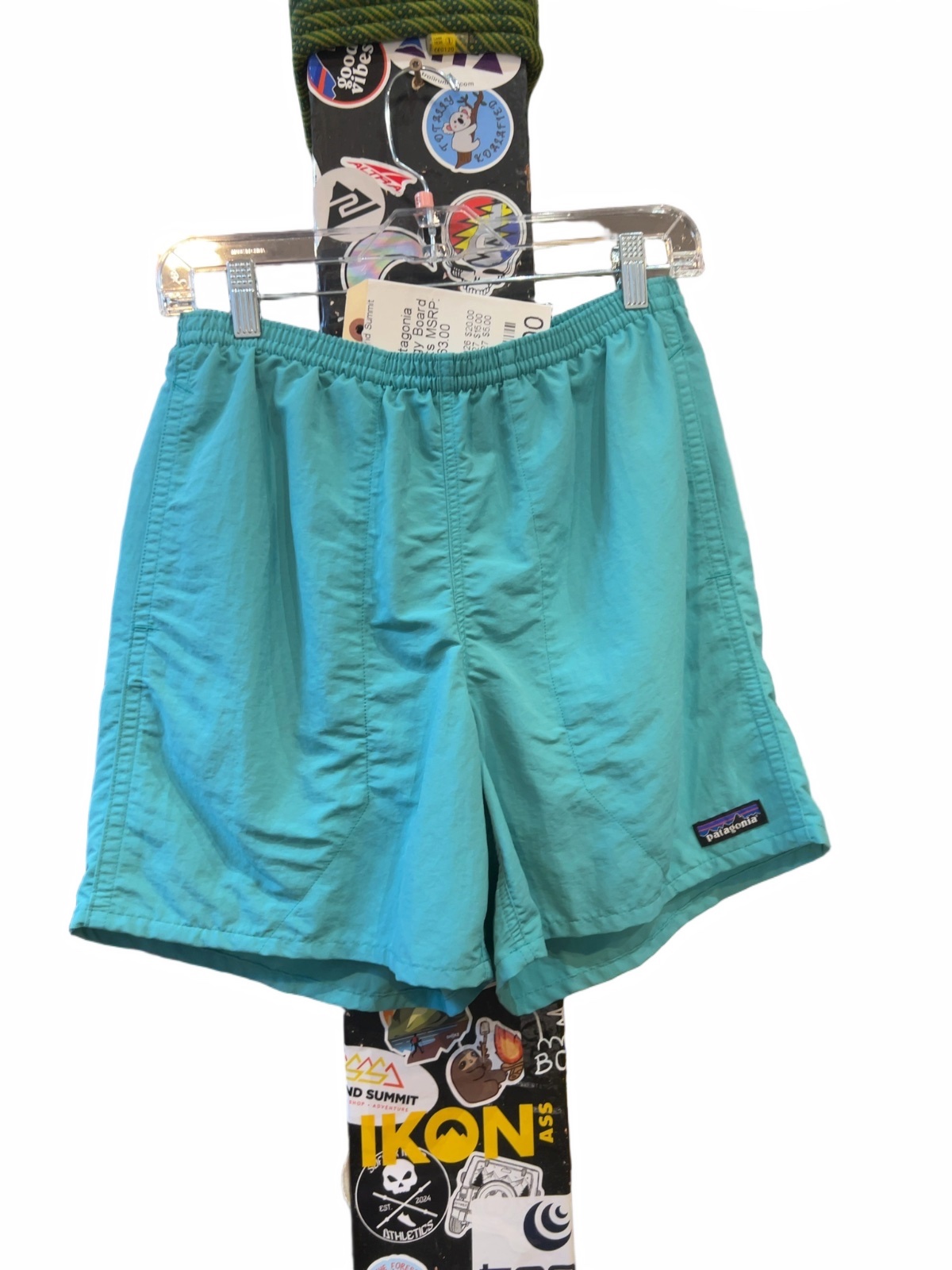Patagonia Baggies Shorts Teal Turquoise Good M - image 1