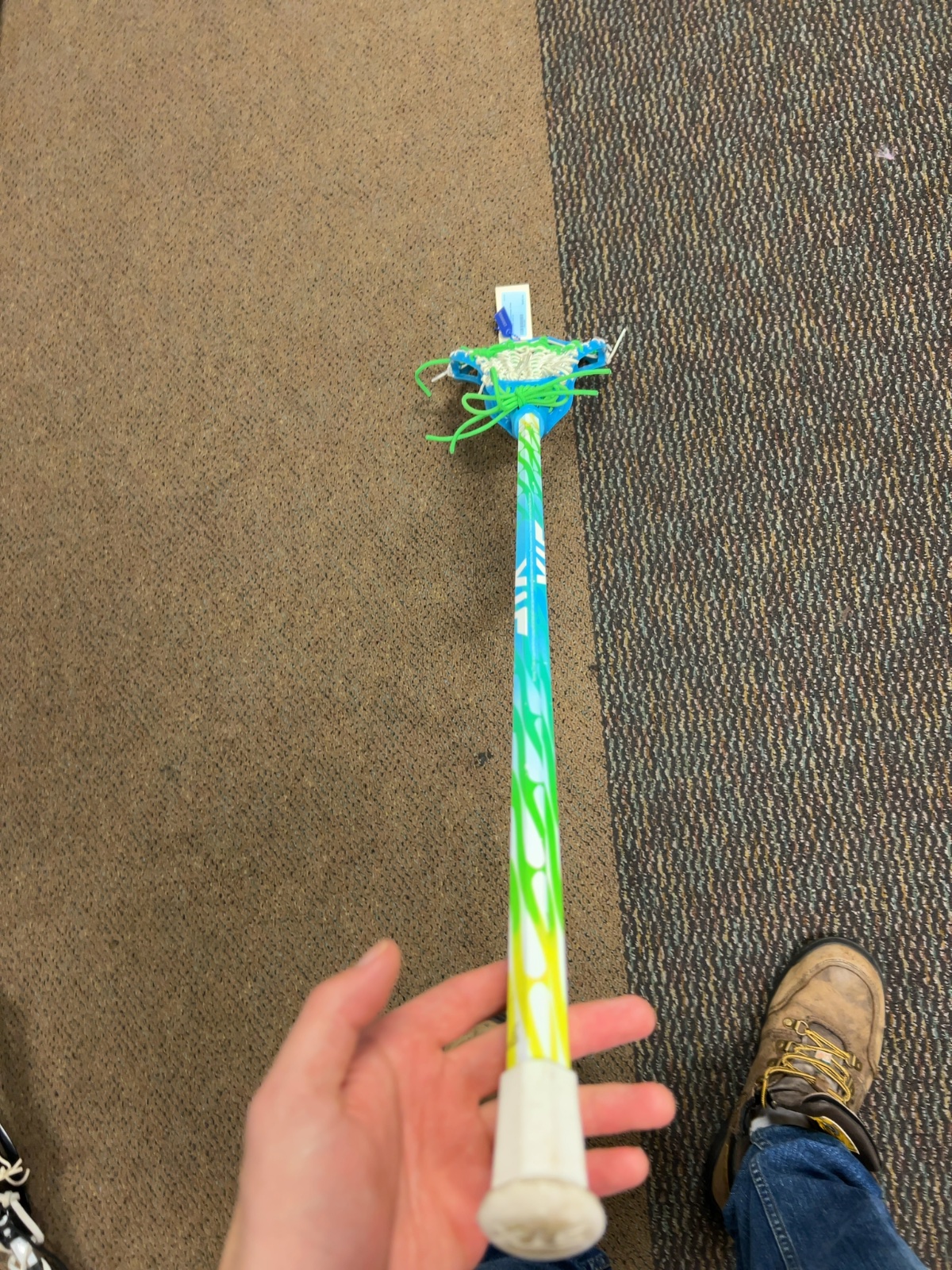 STX 6000 Women's Complete Lacrosse Stick Teal/Green 31.5 in Good