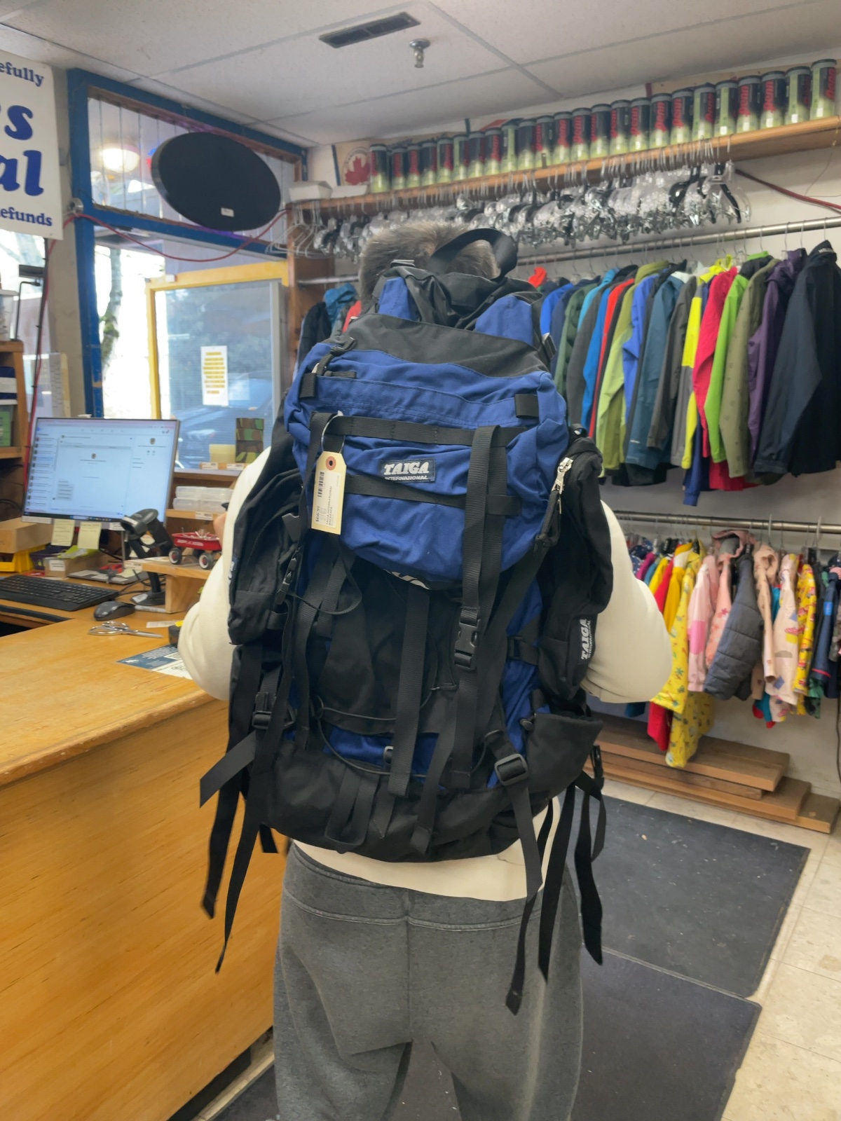 Taiga International Backpack Blue/Black