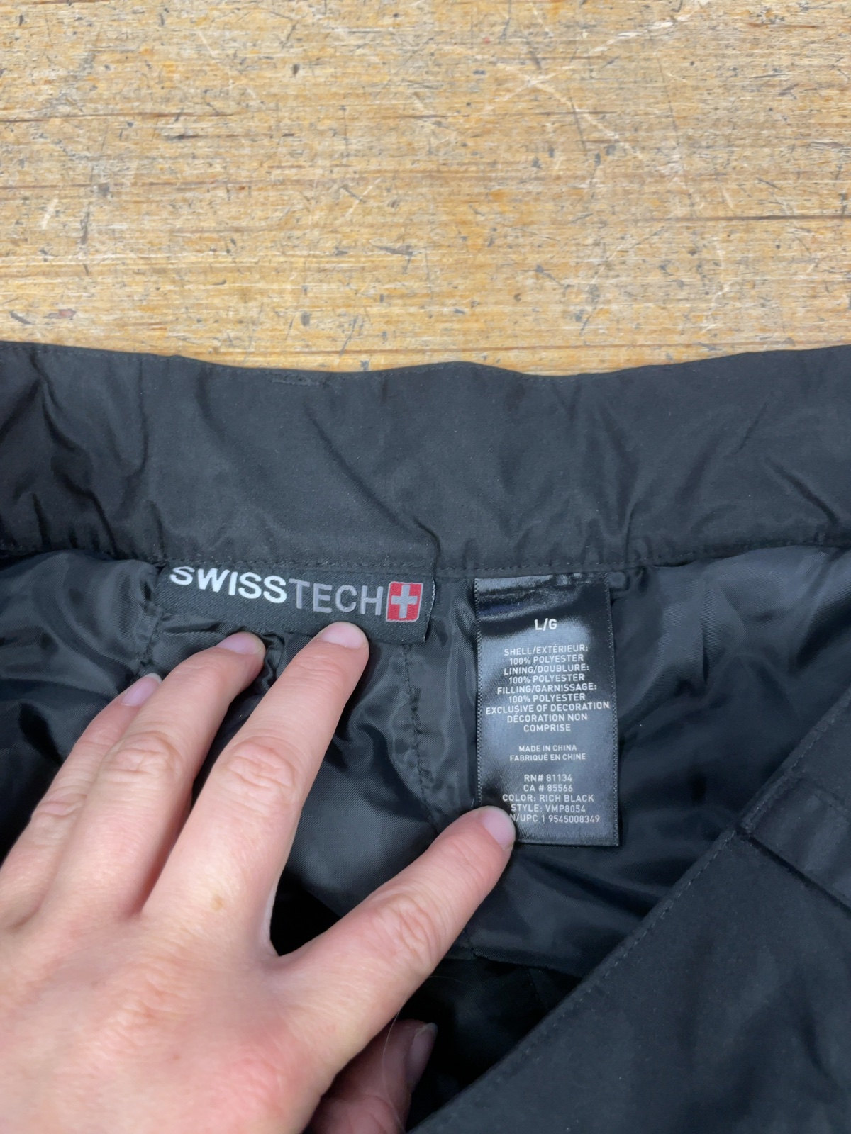 Swiss Tech VMP8054 Size L Winter Pants