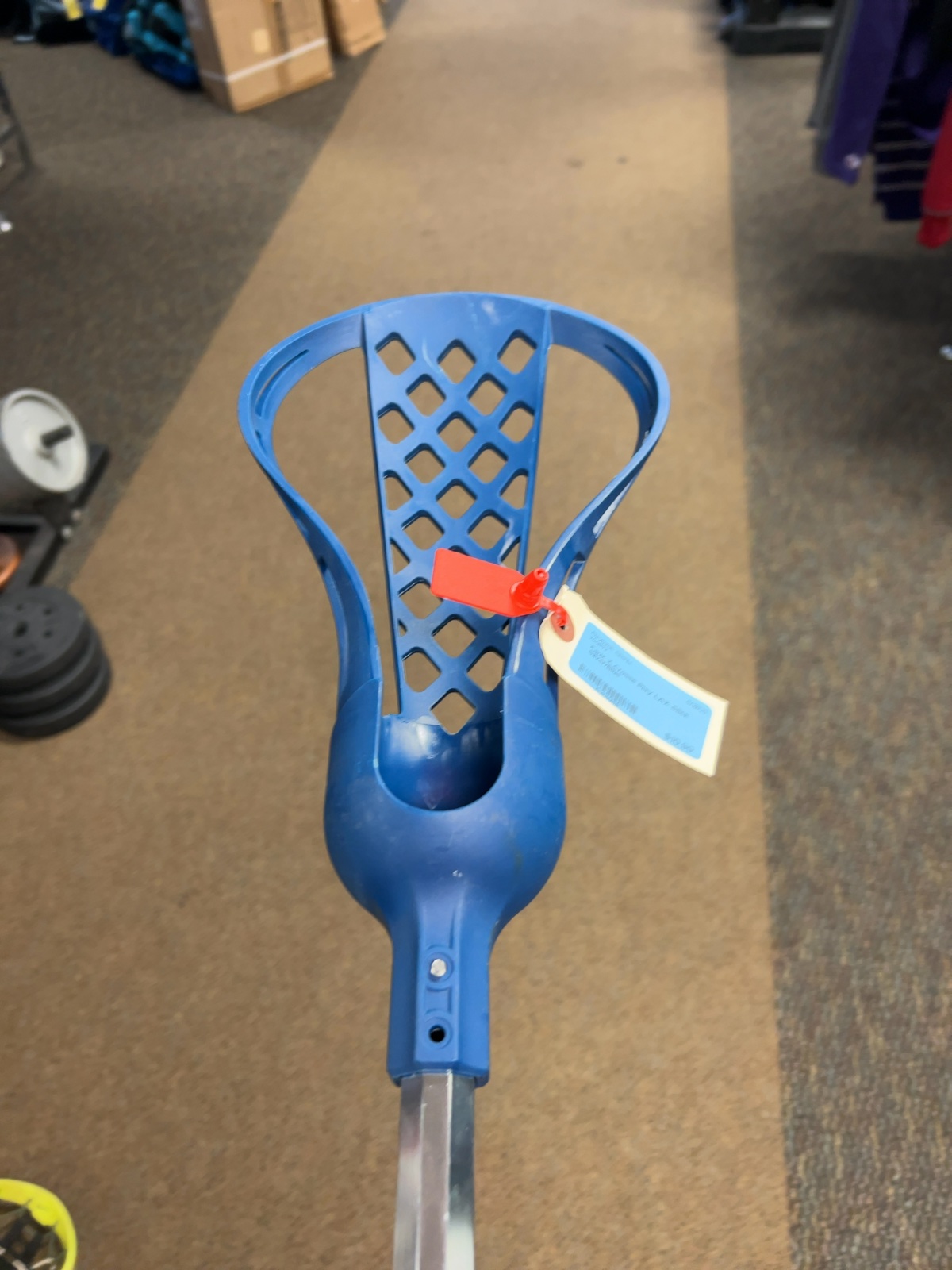 Faux X Crosse Play Lacrosse Stick Silver/Blue Good