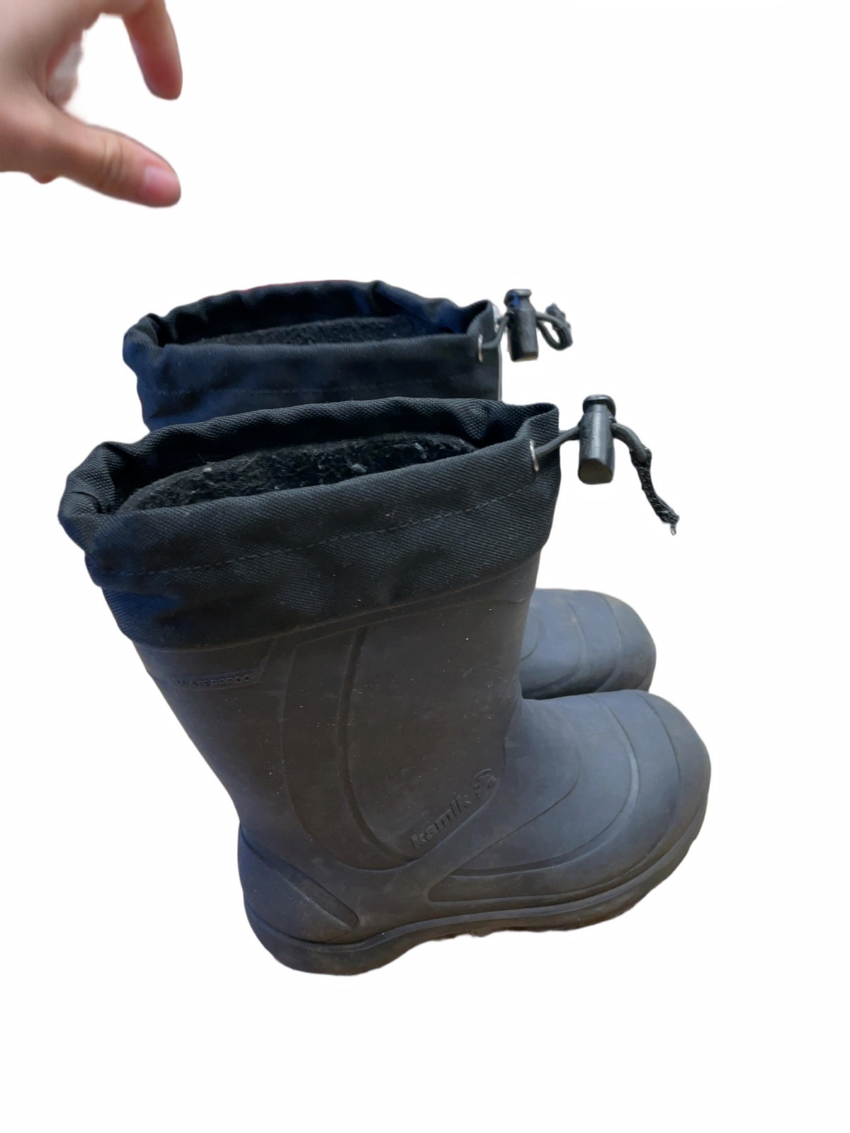 Kamik Size 12C Winter Rain Boots Black - image 1