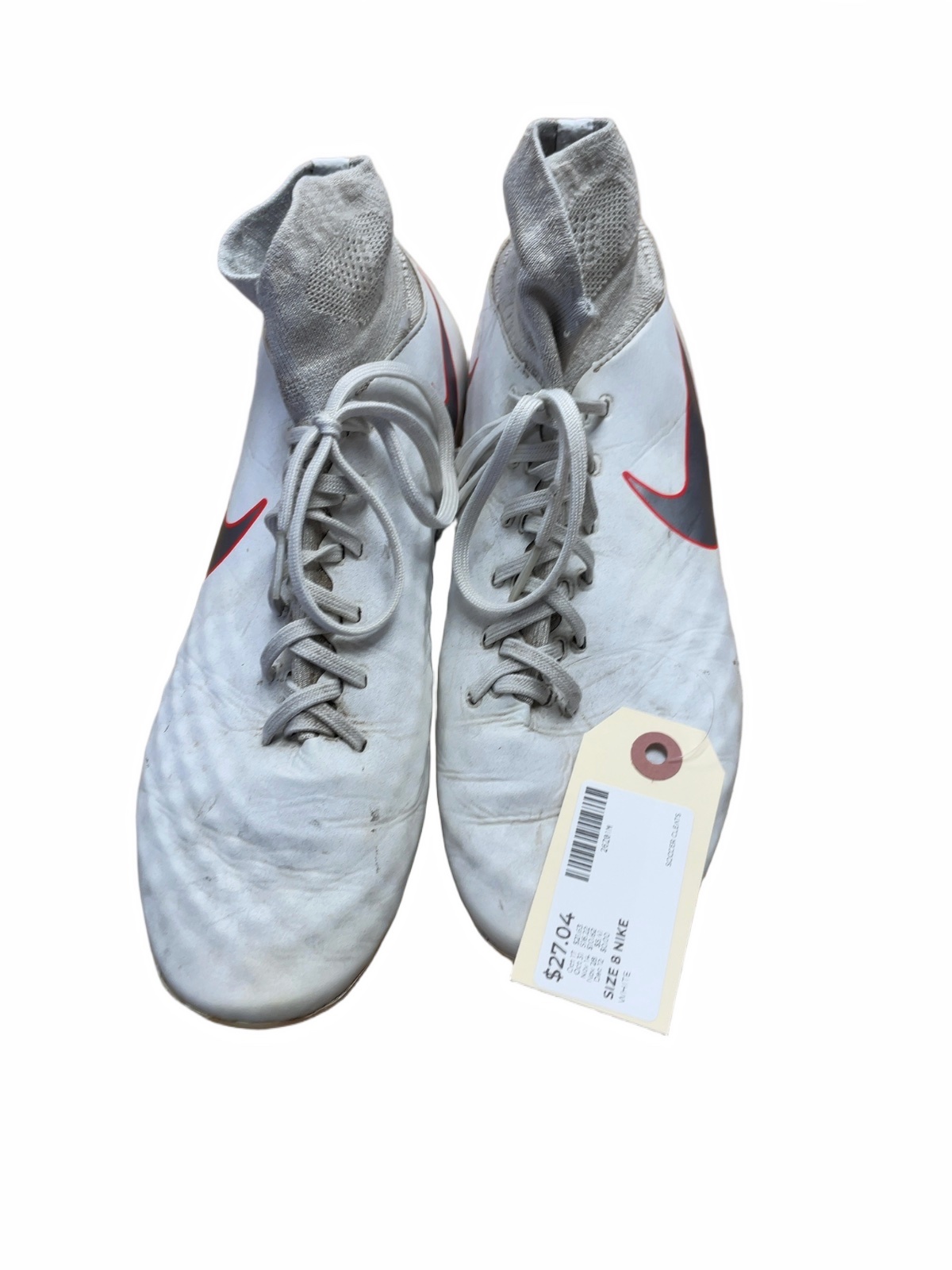 Nike Magista Size 8 US White Soccer Cleats - image 1