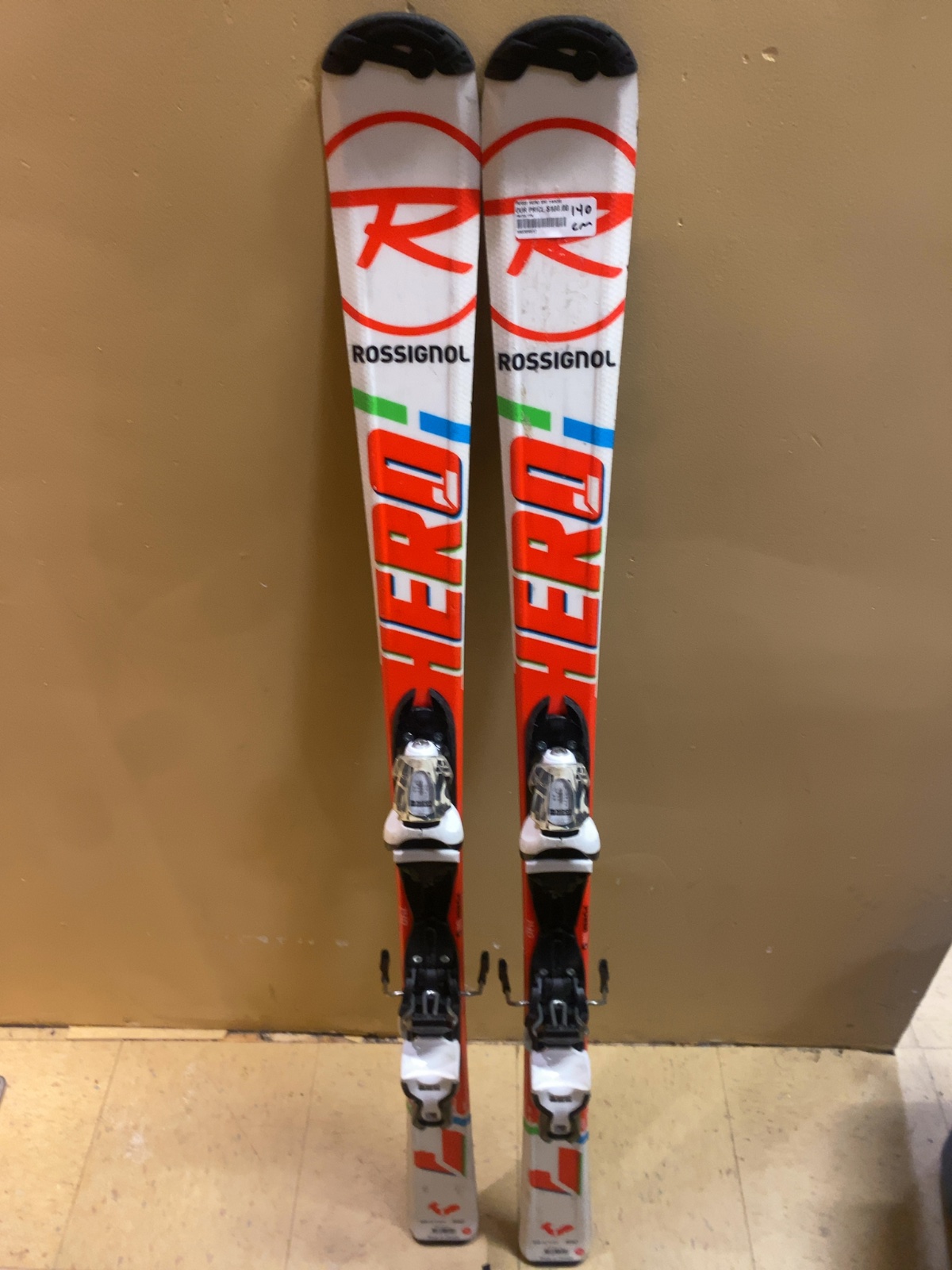 Rossignol Hero Junior Downhill Skis with Look Bindings - 140 cm