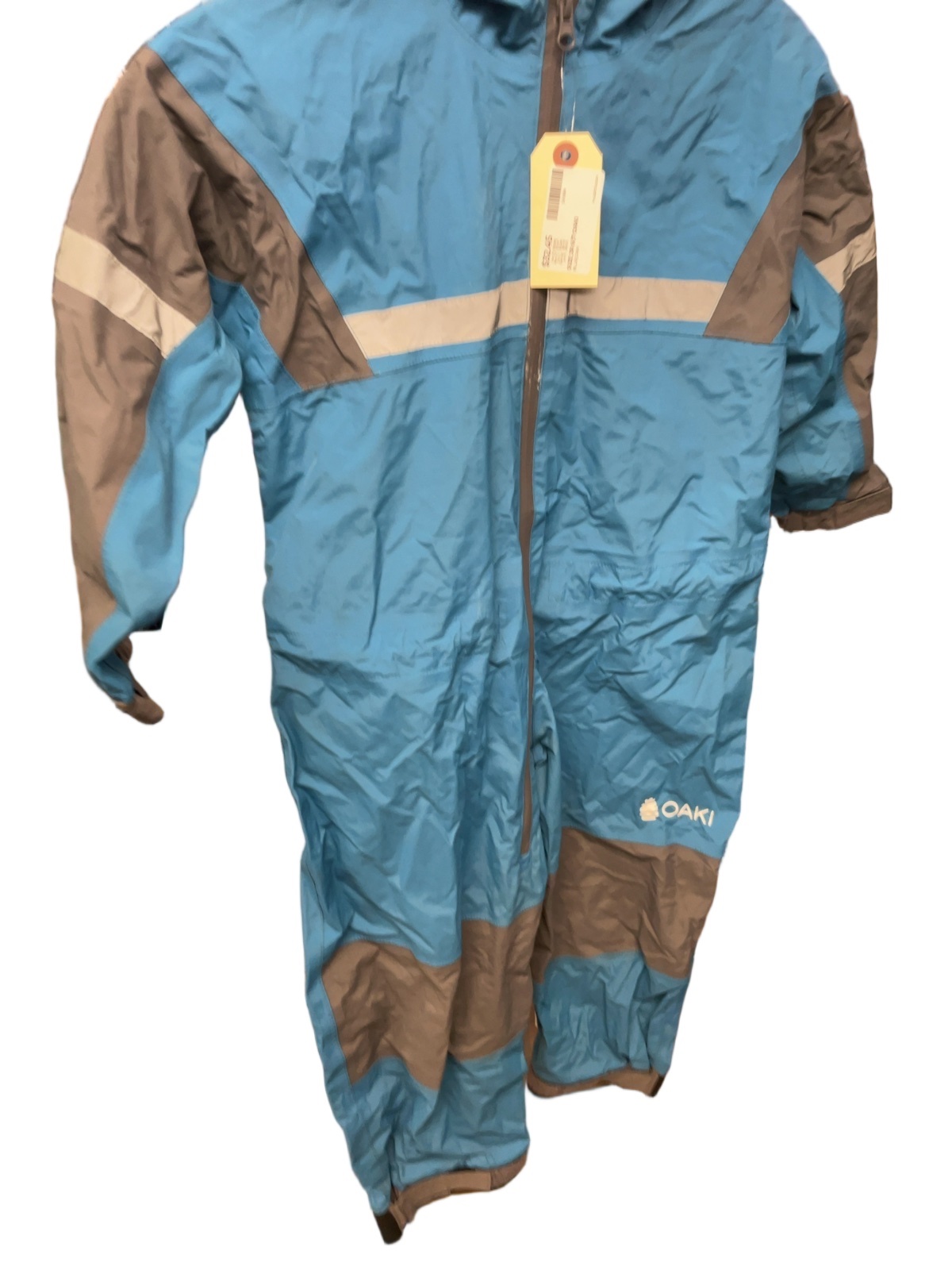 Oaki Rain Suit Size JR 6/7 Blue/Grey