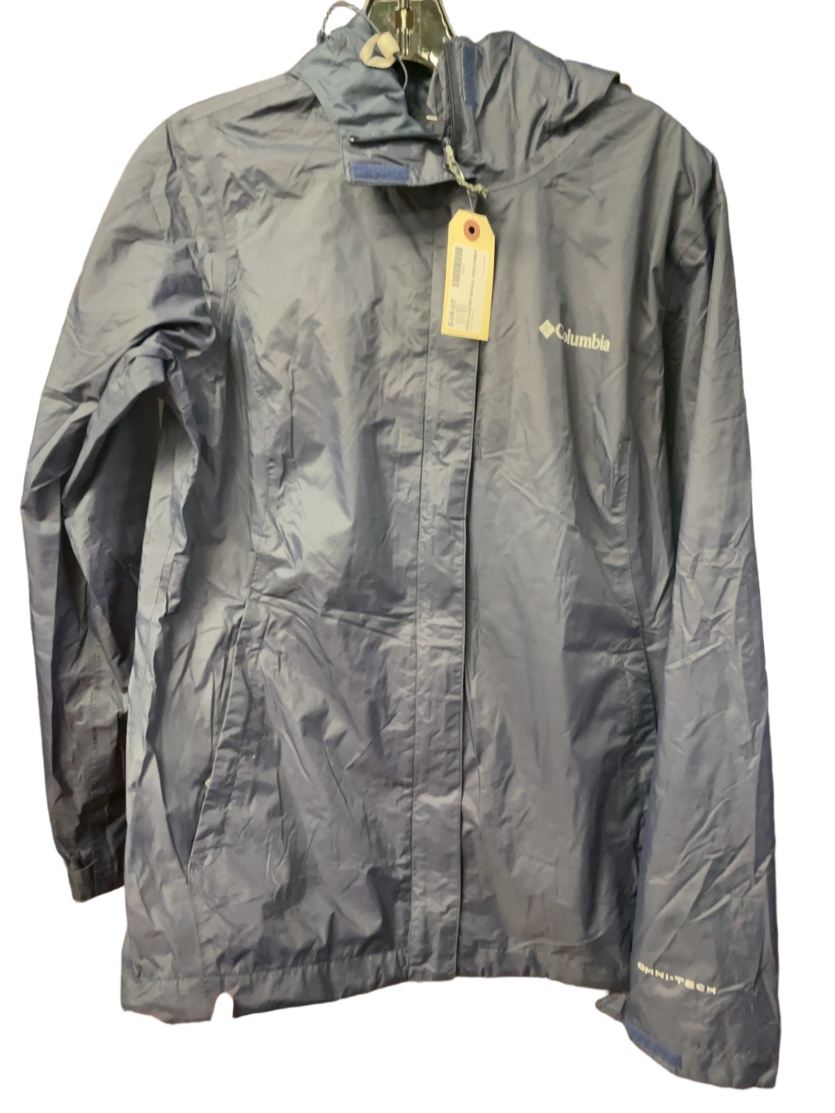 Columbia Omni-Tech Hooded Rain Jacket Ladies Small