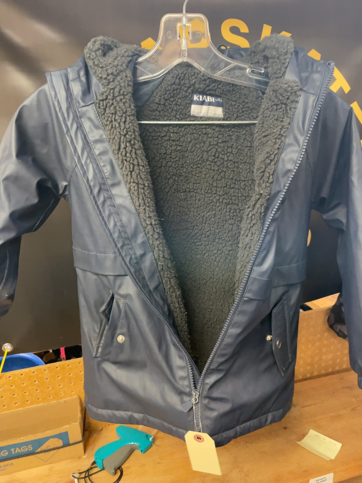Kiabi Hooded Rain Jacket 6A 114-119 cm Navy