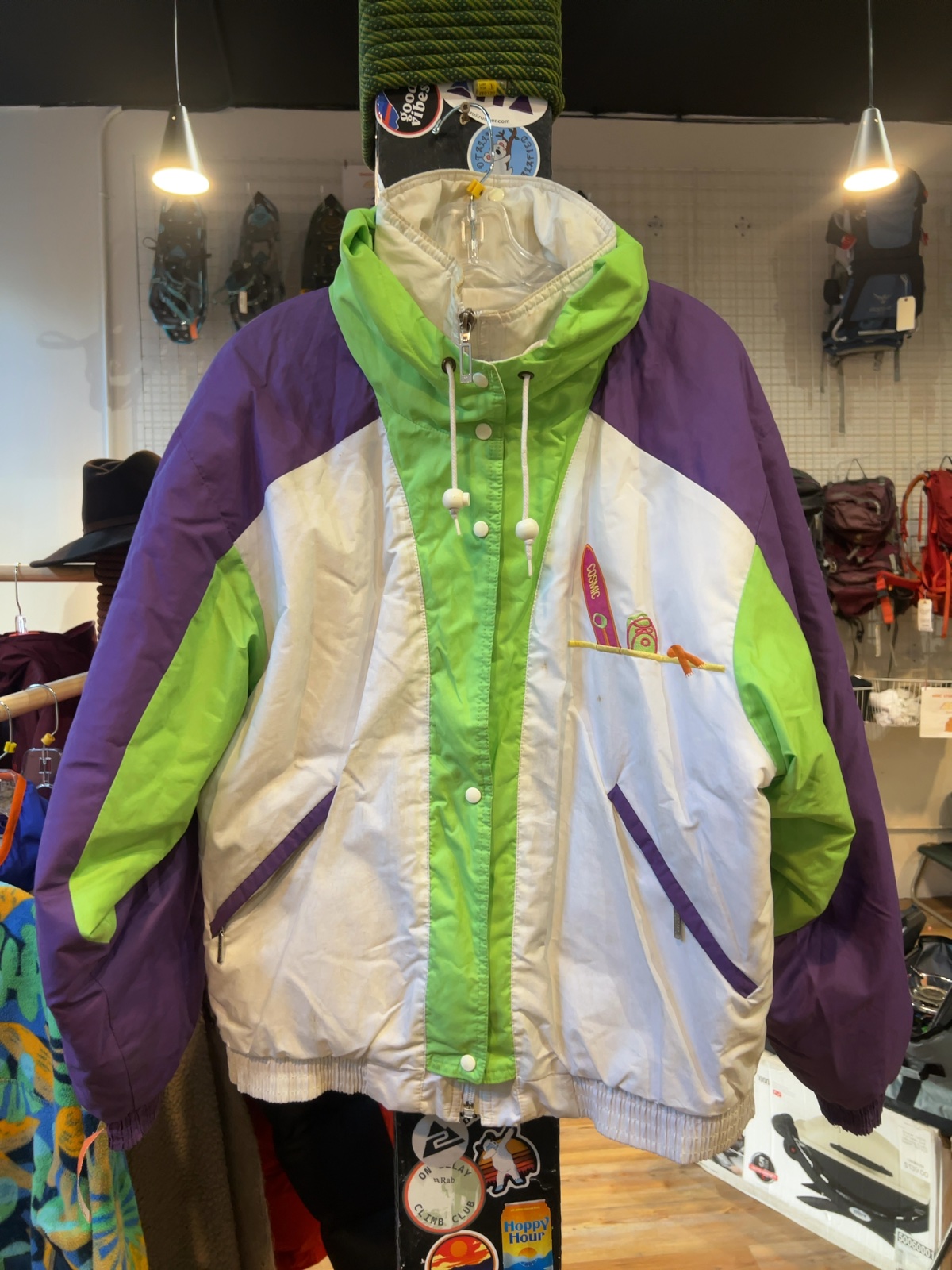 Cosmic Retro Winter Camp Ski Jacket Good S
