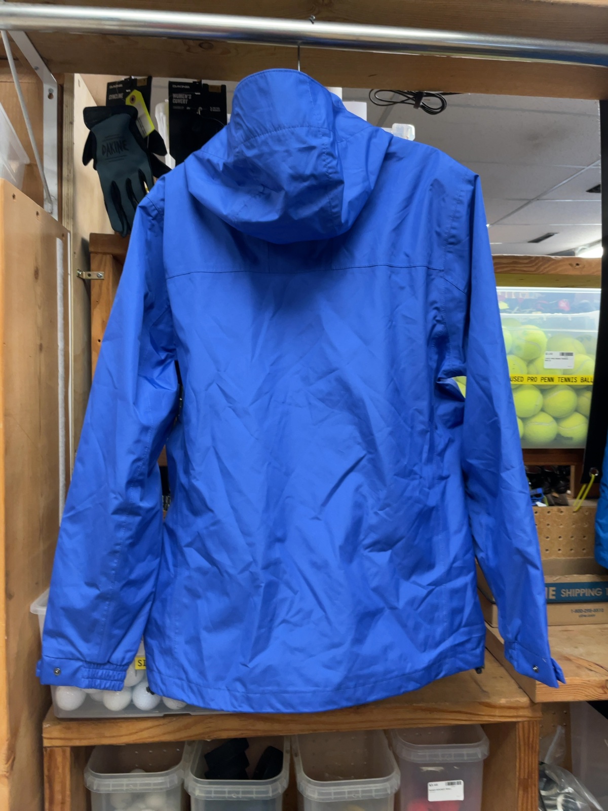 Helly Hansen Helly Tech Waterproof Hooded Rain Jacket Size Medium Blue