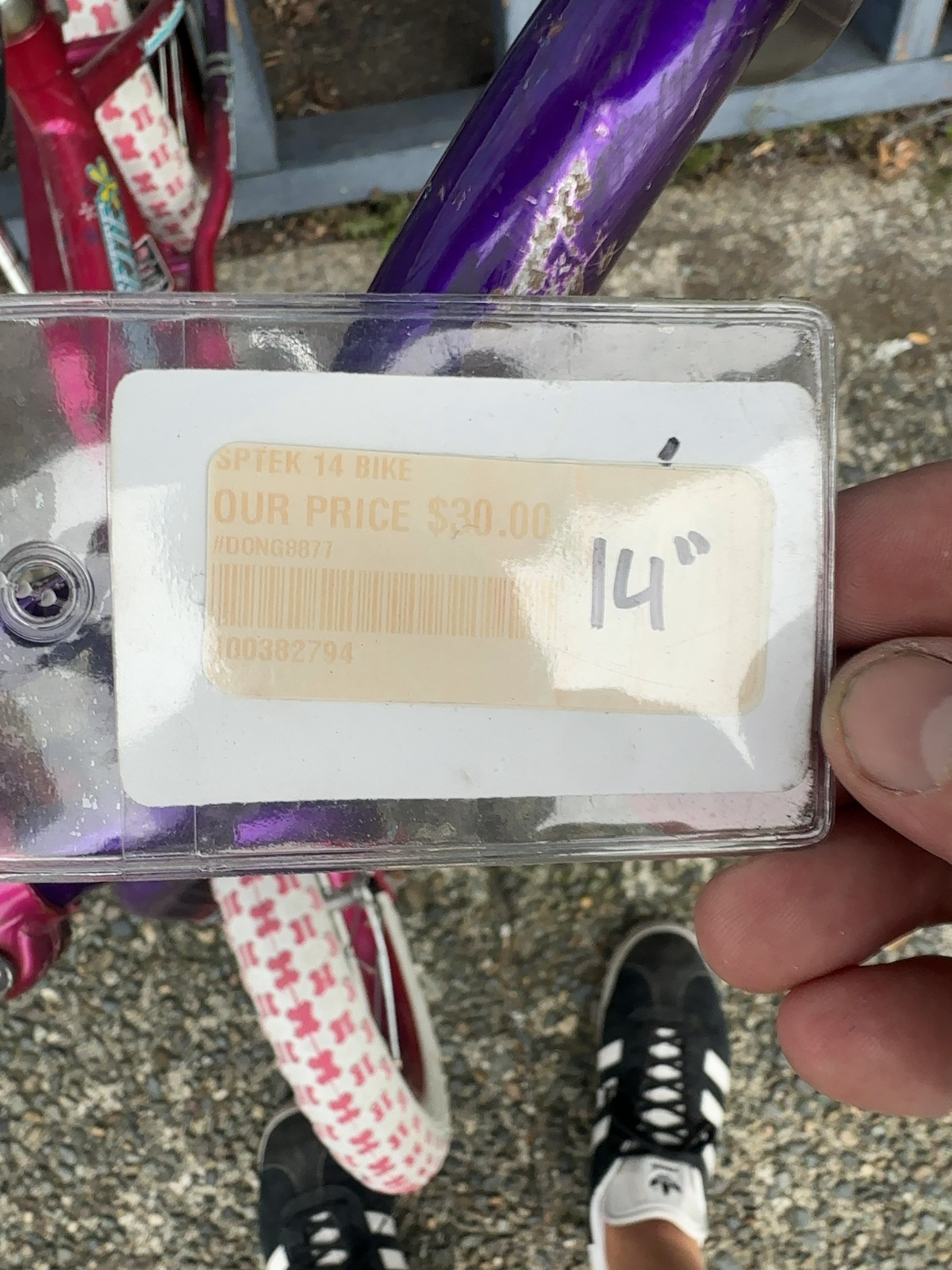 Sportek 14" Kids Bicycle - Purple / Pink
