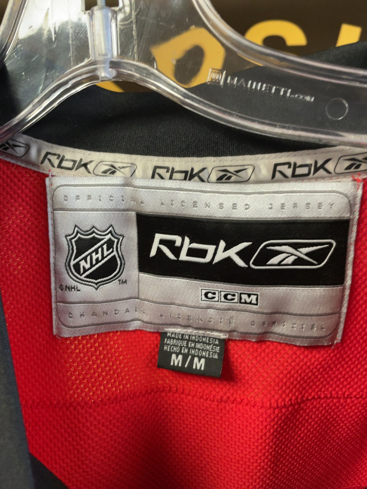 Reebok Rbk Calgary Flames Dion Phaneuf #3 Signed Jersey Size M
