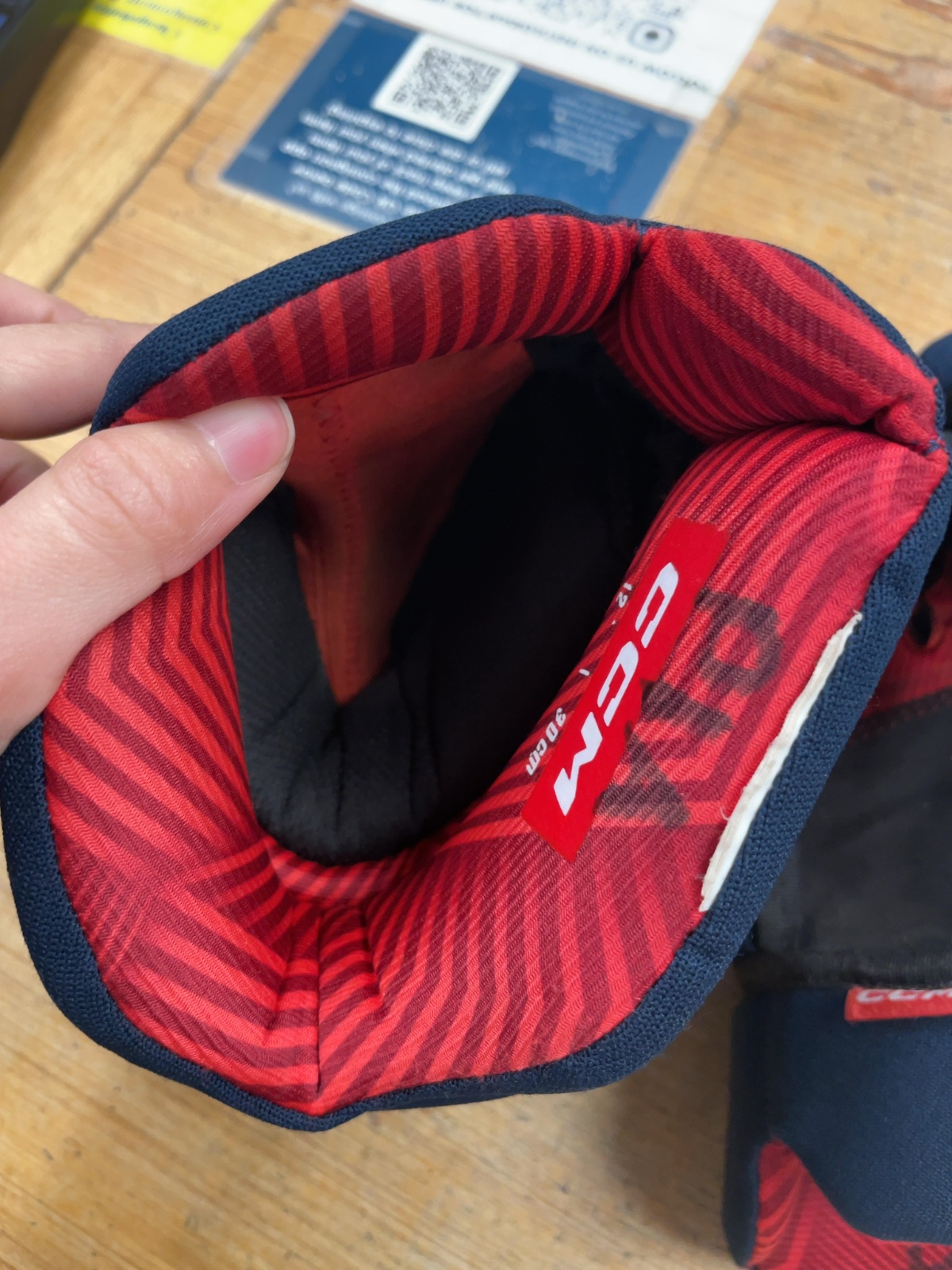 CCM NEXT 12" Hockey Gloves Navy/White/Red