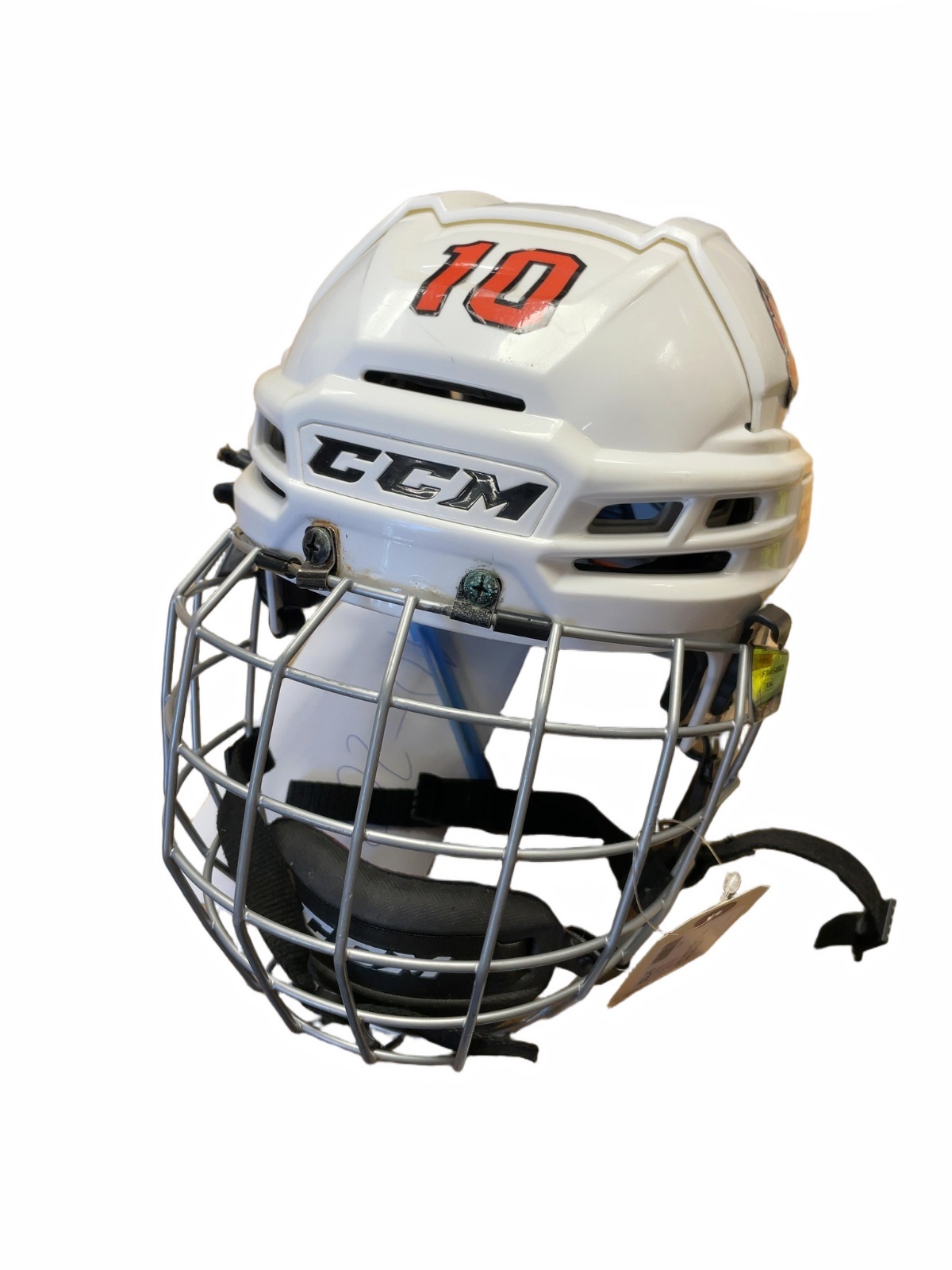 CCM Tacks 310 Size Small White Hockey Helmet with Cage - image 1