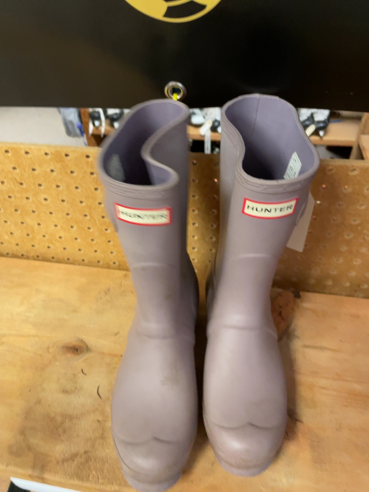 Hunter Short Rain Boots Size US 7 / UK 5 / EU 38 Purple