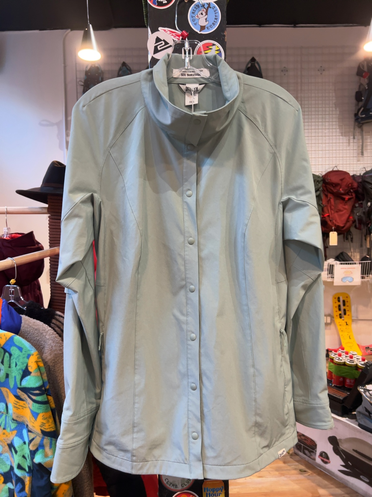 Duluth Trading Co Sol Survivor Shirt Jacket Green Women's L