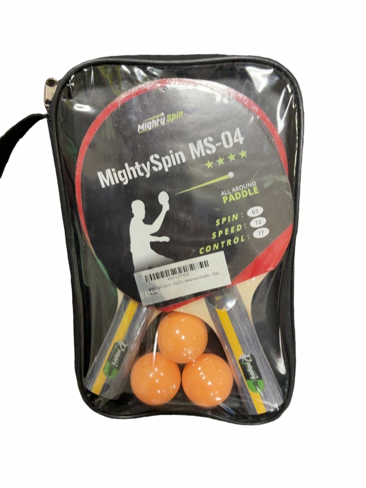 MightySpin MS-04 Table Tennis Ping Pong Paddle Set Good