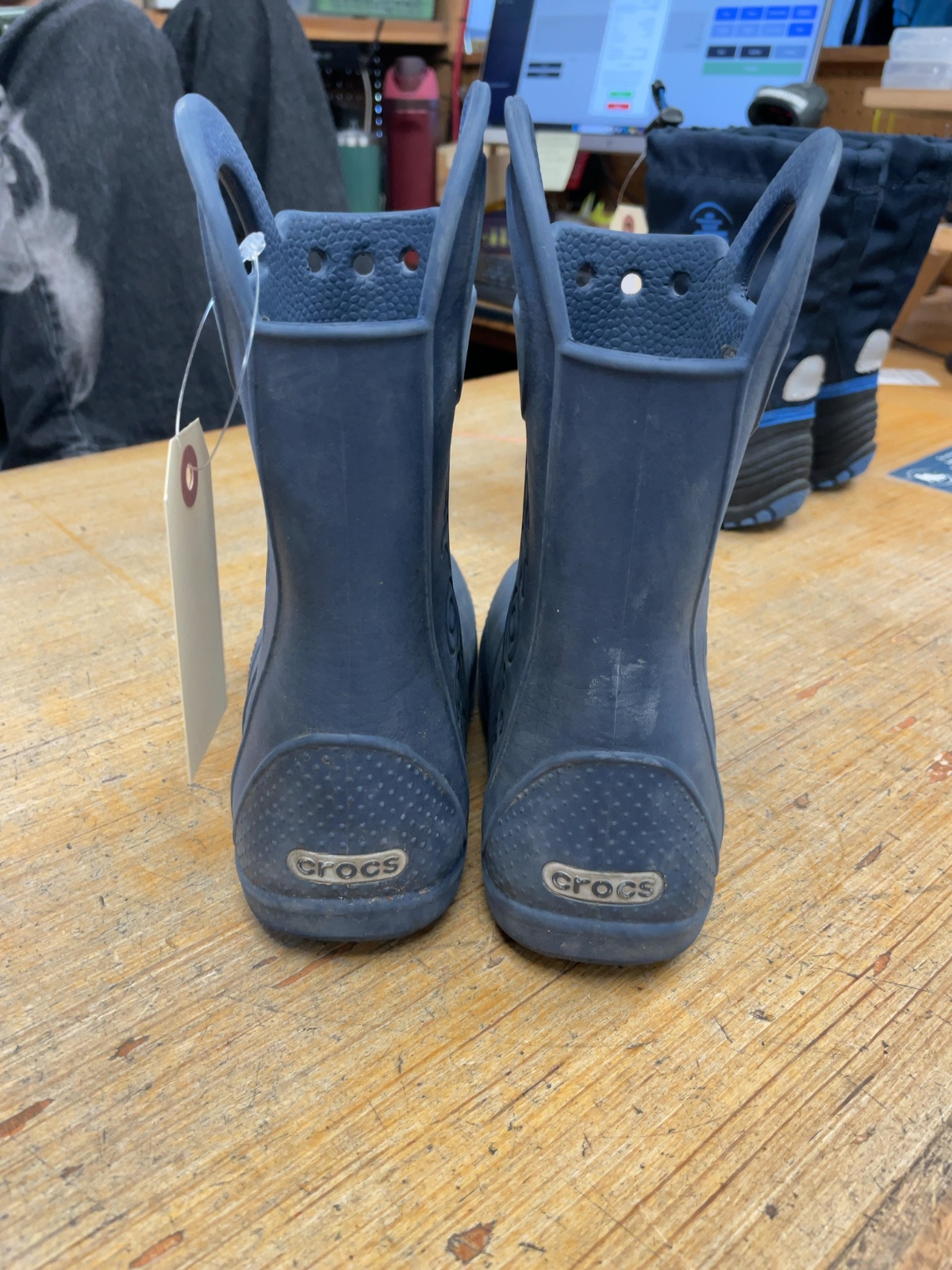 Crocs Handle It Rain Boots Size 13C Blue