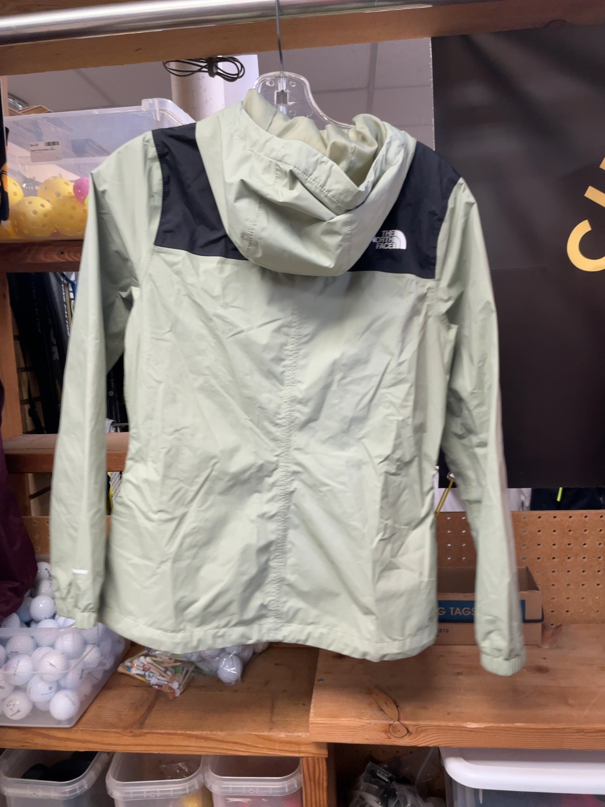 The North Face Rain Jacket Size XS Green/Black