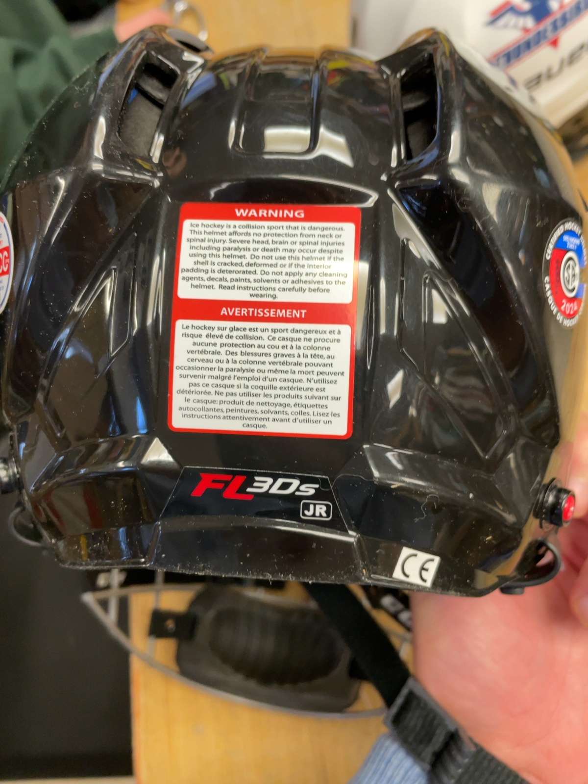 CCM FL3DS JR 49-57 cm Hockey Helmet with Cage