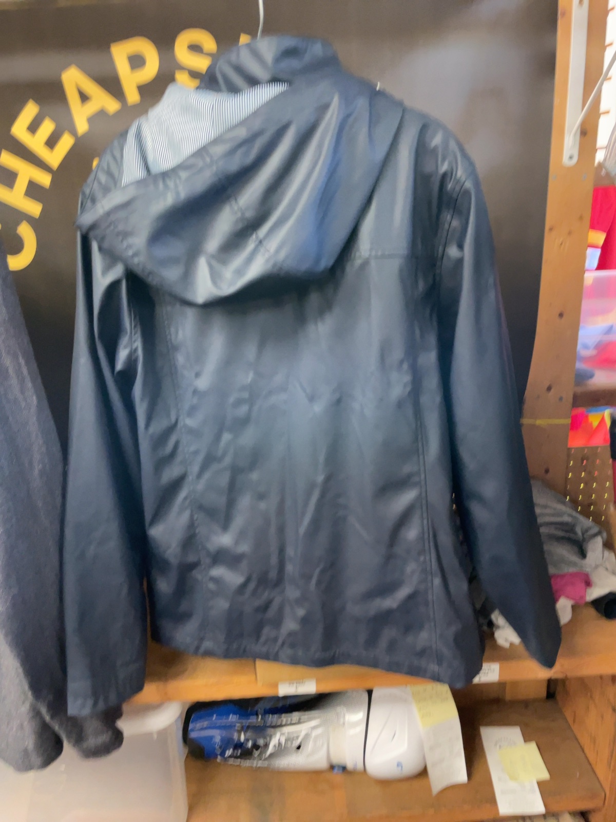 Harcour Hooded Rain Jacket Shell Size XL Navy