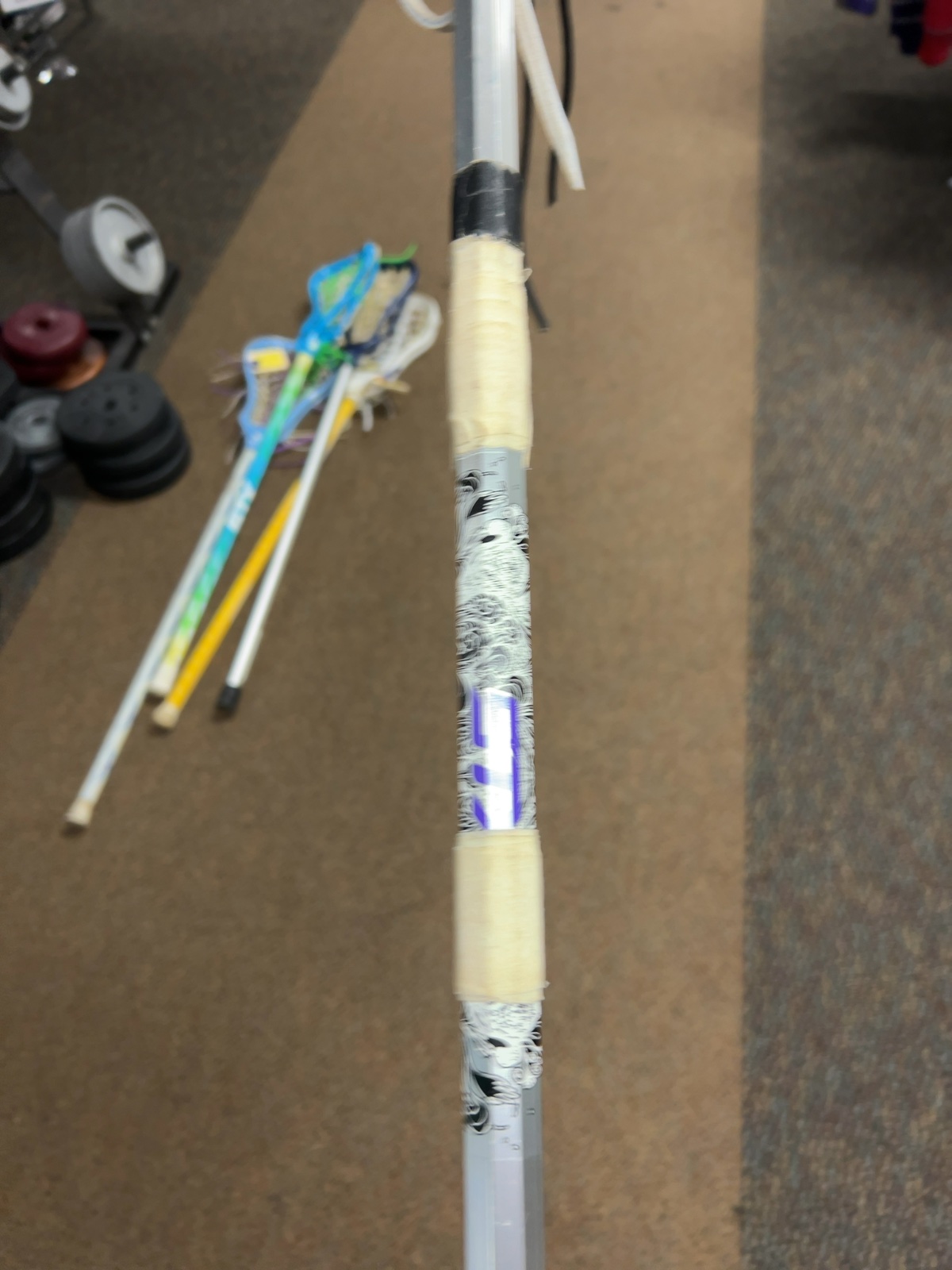 STX Lacrosse Stick Black / Silver / Purple Good