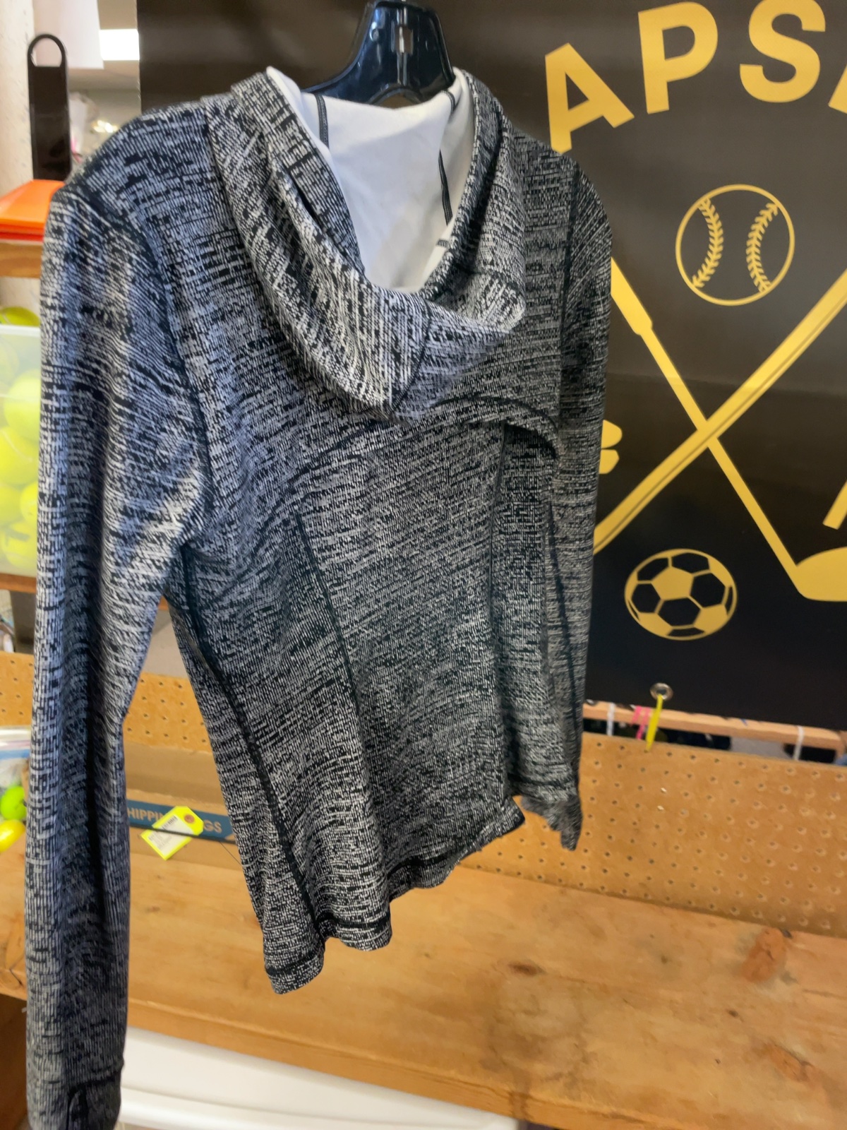 Lululemon Scuba Hoodie Size 4 Grey/Black