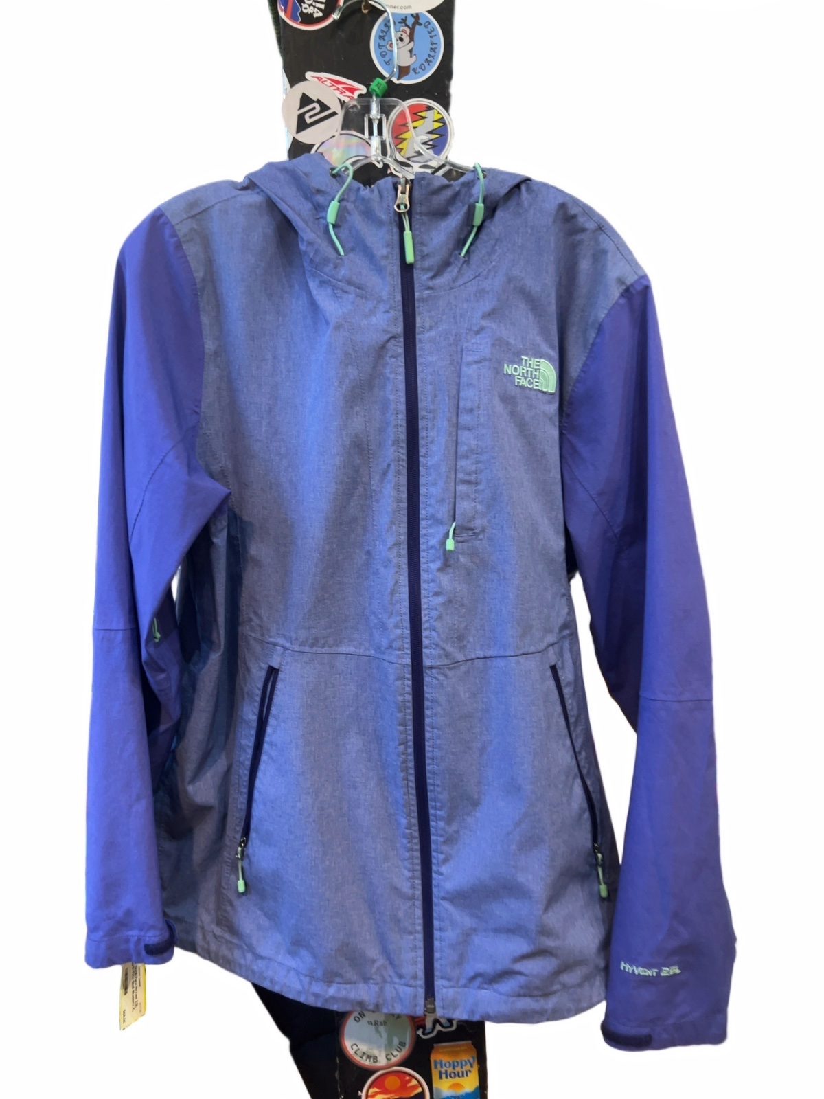 The North Face HyVent 2.5L Shell Hooded Jacket Purple Good Women's XL - image 1
