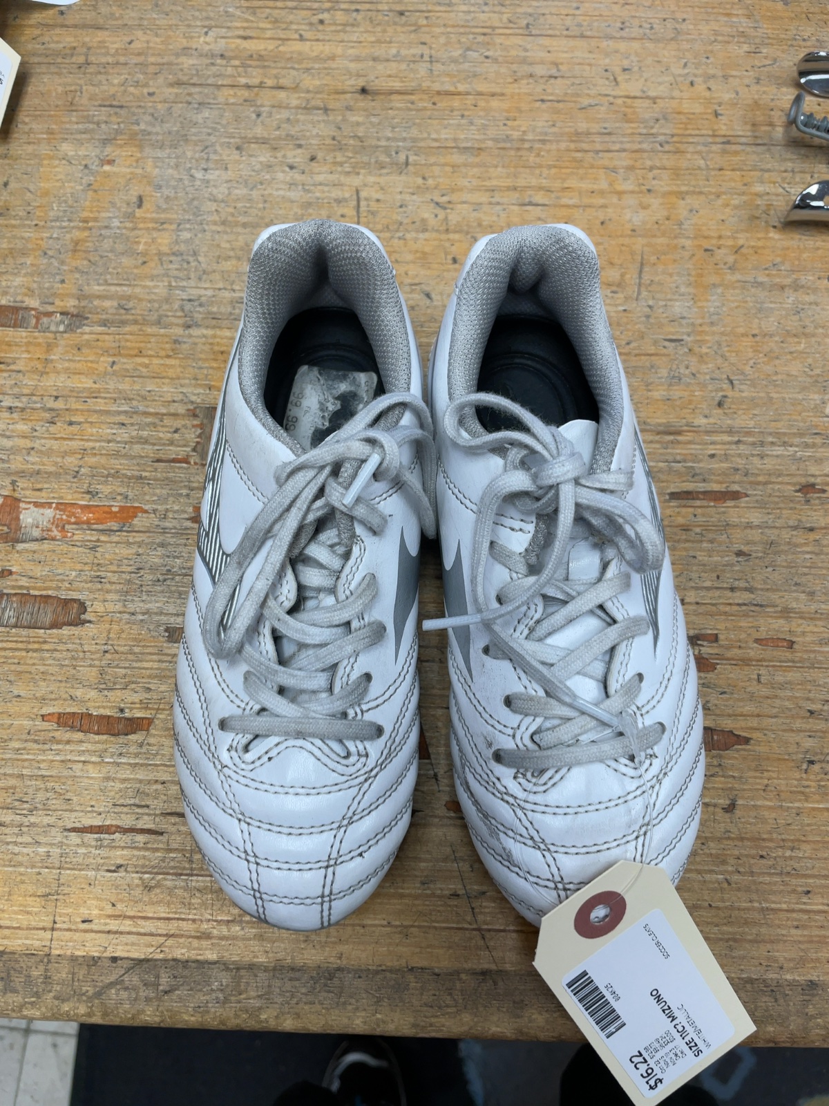 Mizuno Monarcida Neo Size 11C White/Metallic Soccer Cleats