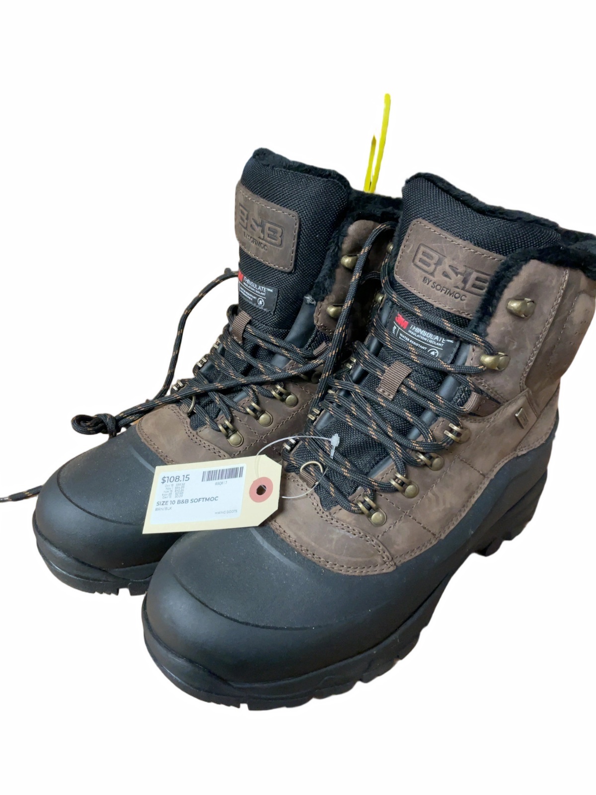B&B by SoftMoc Waterproof Winter Hiking Boots Size 10 - image 1