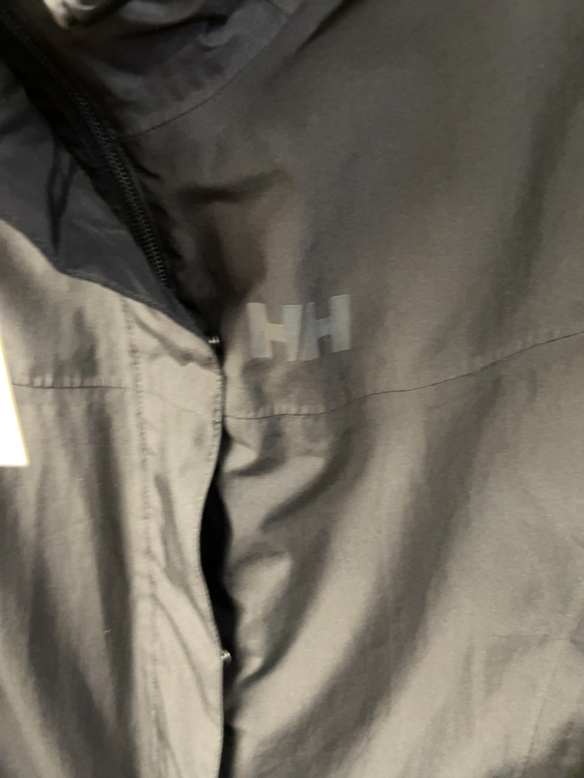 Helly Hansen Hooded Rain Jacket Size M Black
