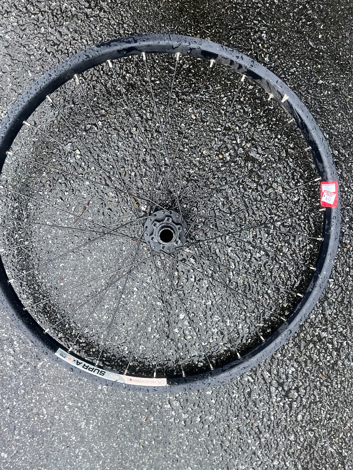 Alexrims Supra D Pro Axiom 6-Bolt Front Wheel 20mm Good 26" 20x110 TA