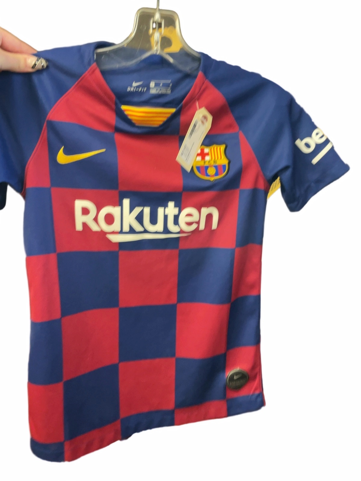 Nike FC Barcelona 2019-20 Home Jersey Size Youth M - image 1