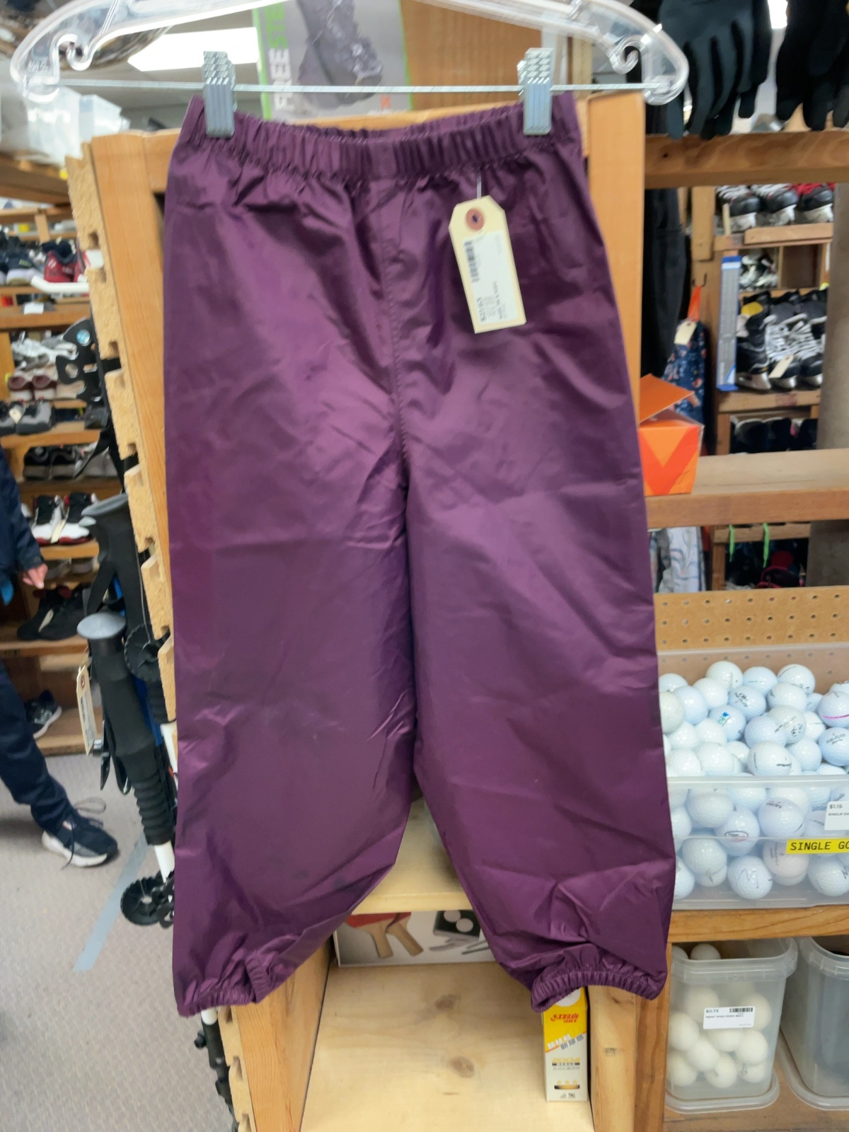 MEC Size 6 Child Purple Rain Pants