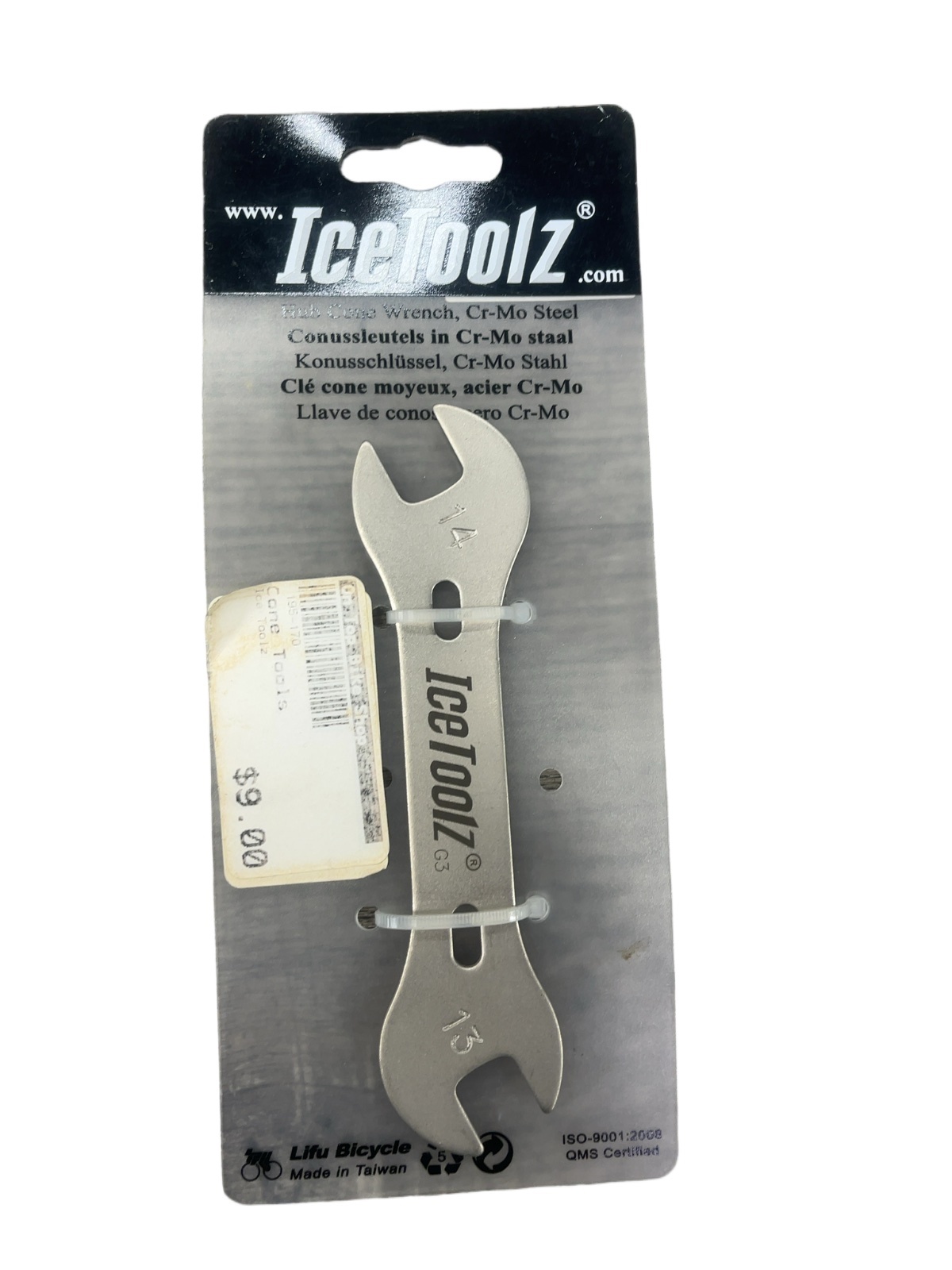 IceToolz Hub Cone Wrench 13mm / 14mm Cr-Mo Steel New