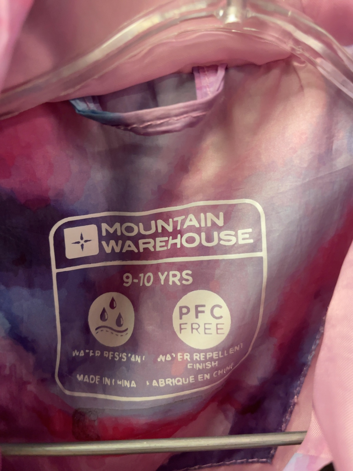 Mountain Warehouse Size 9-10 Yrs Puffer Jacket Pink/Purple