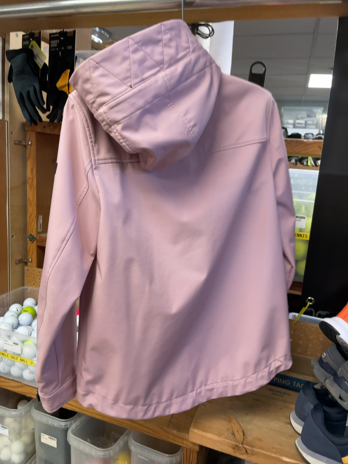DKNY Size XS Hooded Rain Jacket