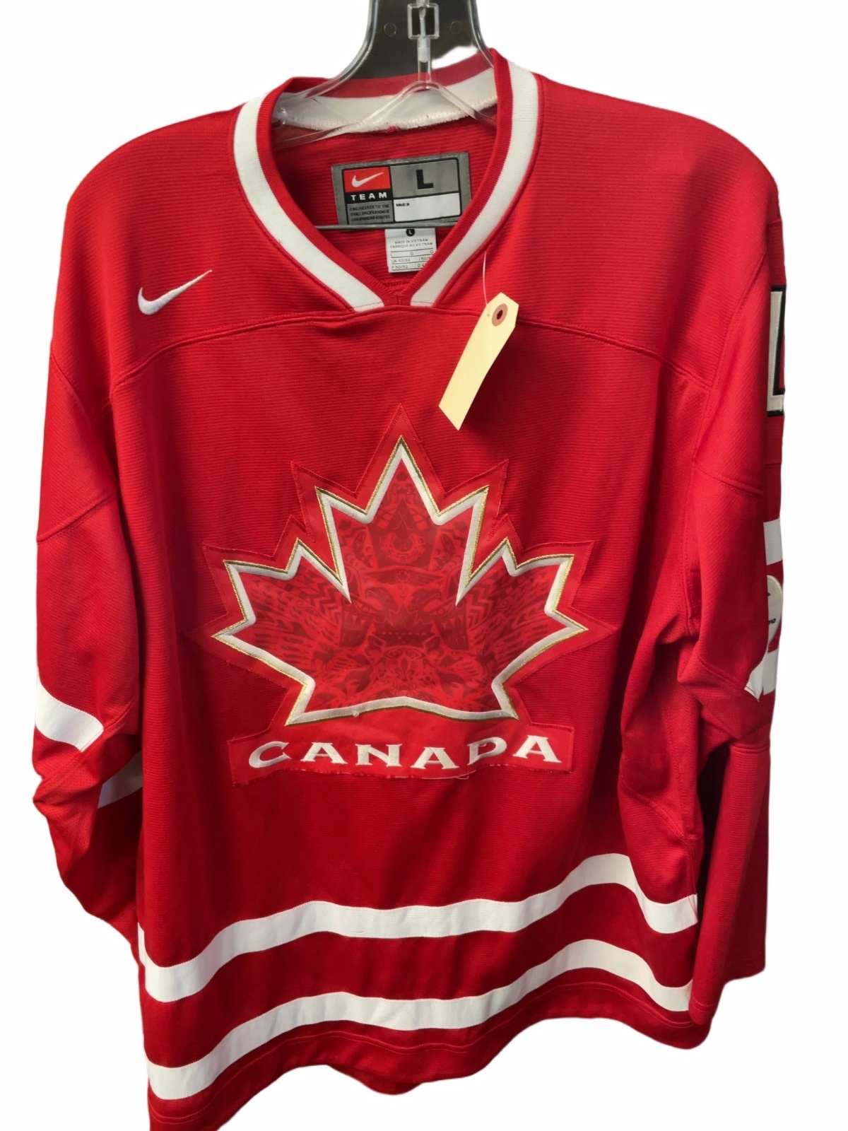 Nike Team Canada Vancouver 2010 Roberto Luongo Jersey Size L