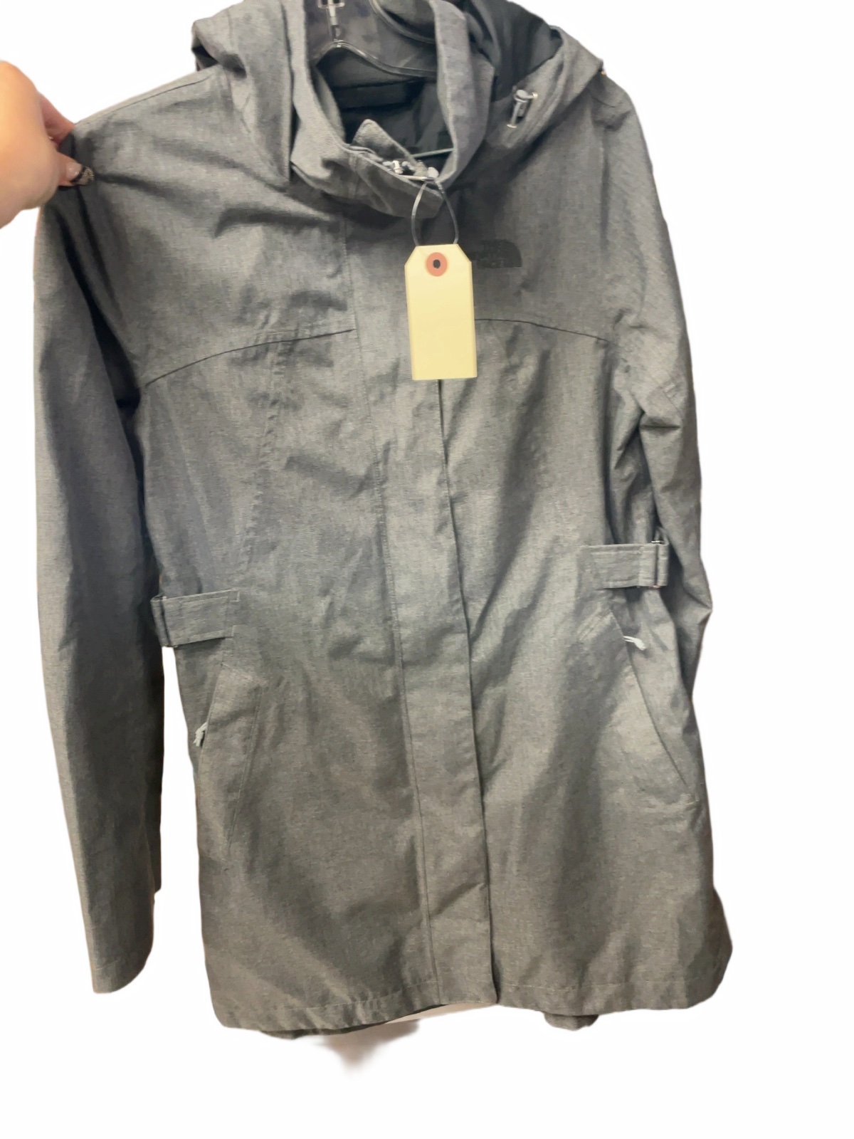 The North Face Hooded Rain Jacket Women's M Grey - image 1