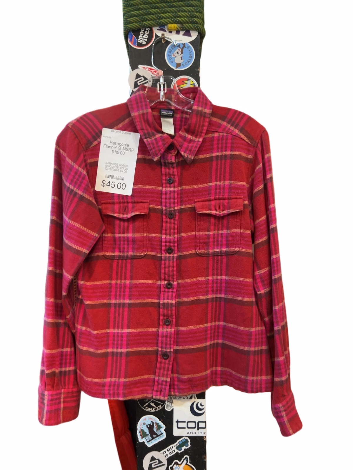 Patagonia Women's Organic Cotton Flannel Shirt S - image 1