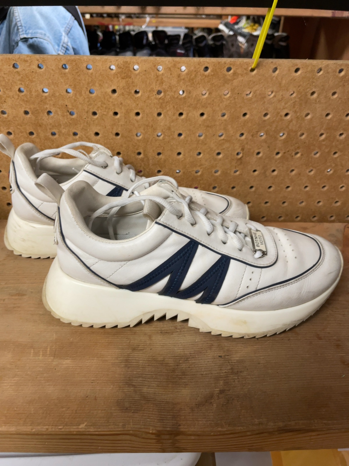 Botnhe Vcito Size 10 Platform Sneakers Cream/Navy