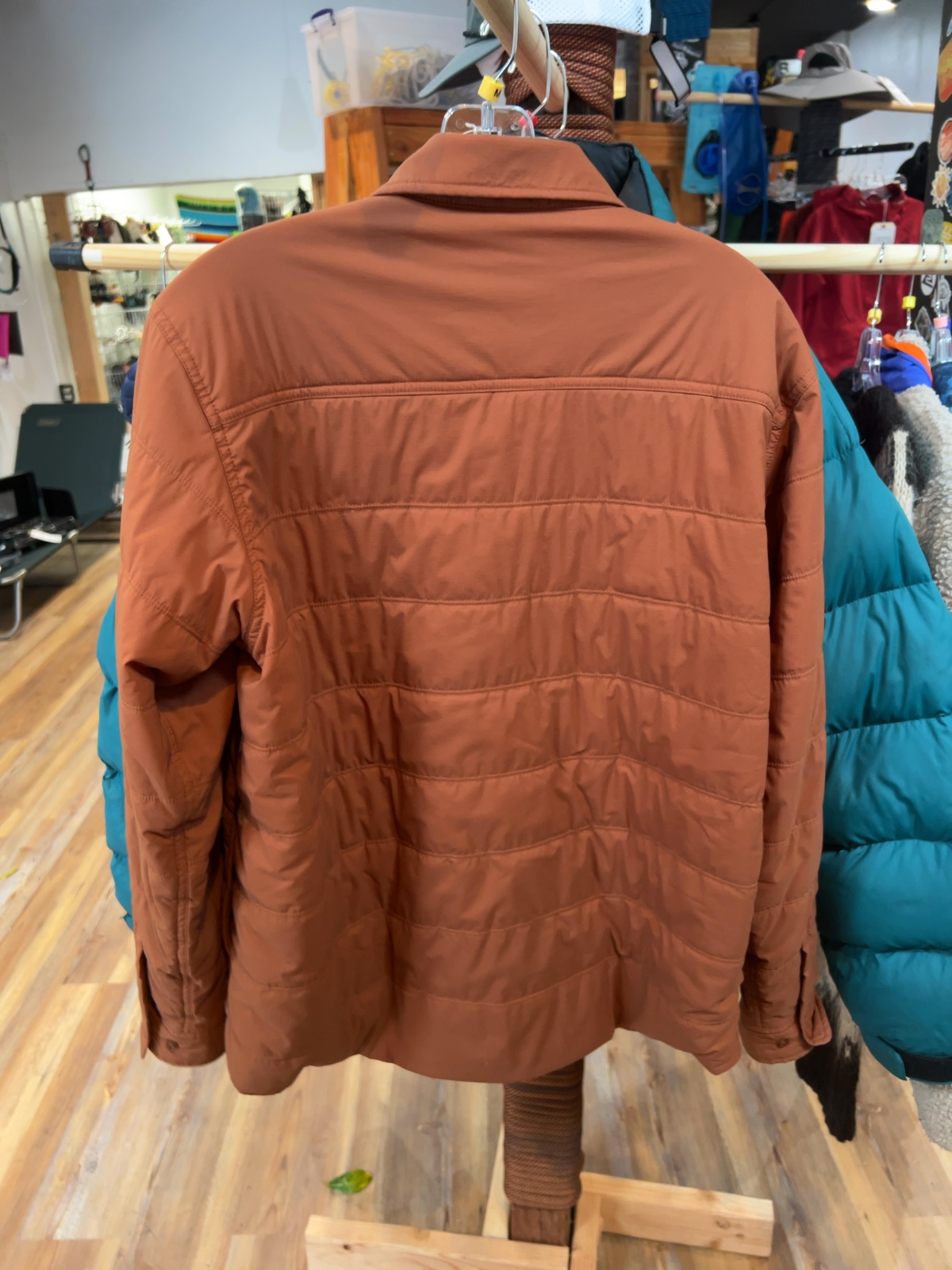 Snow Peak Flexible Insulated Shirt Jacket Rust Medium