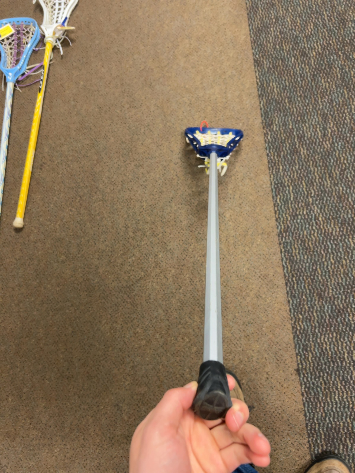 Brine XCEL Sharpshooter Complete Lacrosse Stick Blue/Silver Good