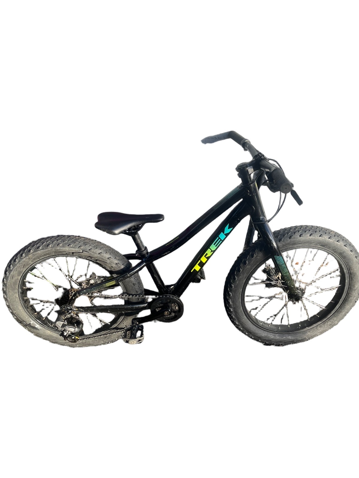 Trek Roscoe 20 Kids Fat Bike Rigid Mechanical Disc Black Good - image 1