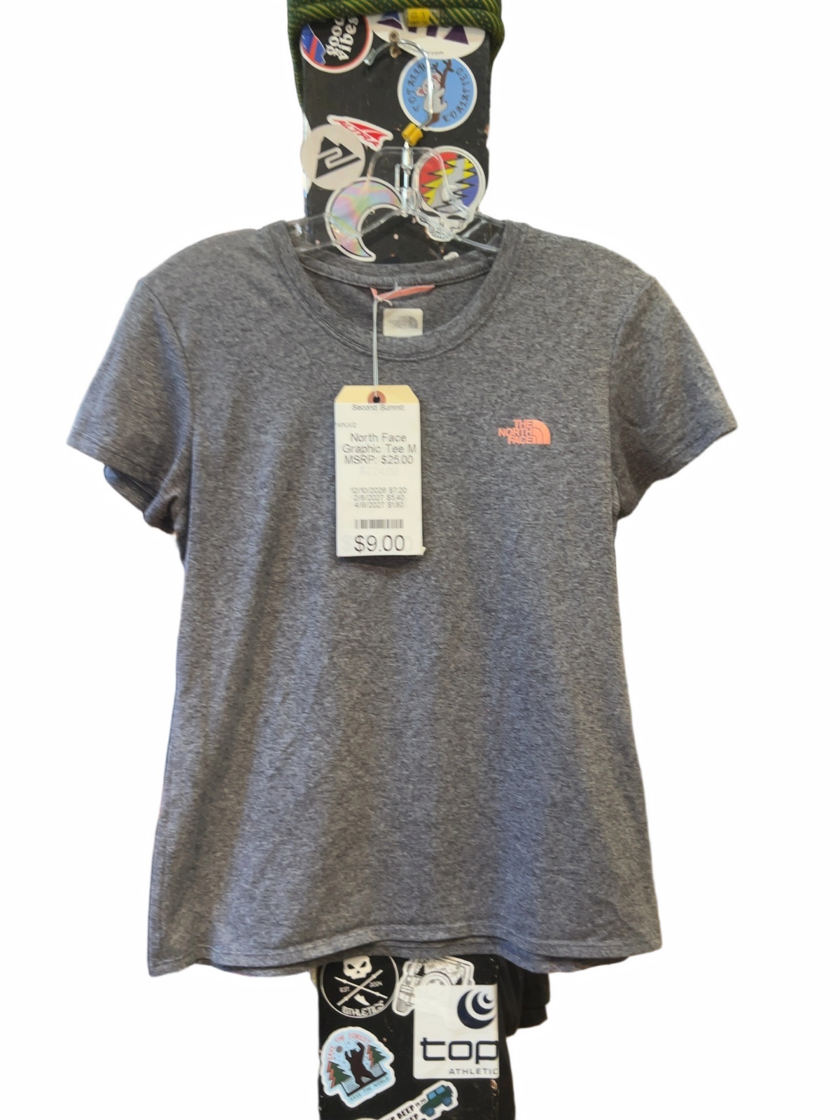 The North Face Graphic T-Shirt Heather Grey Good M