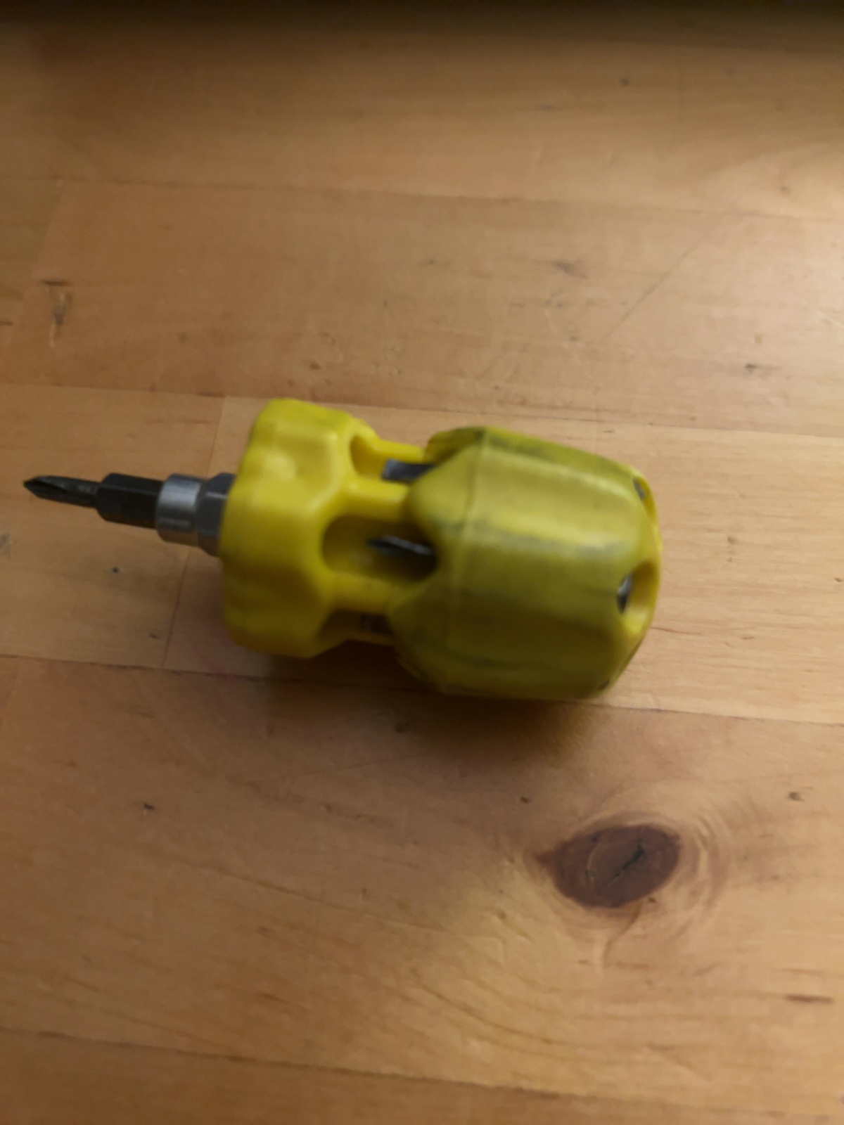 Picquic Stubby Multi-Bit Screwdriver Yellow Used