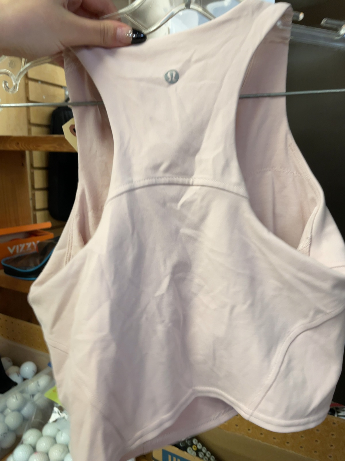 Lululemon Cropped Tank Size 6 Pink