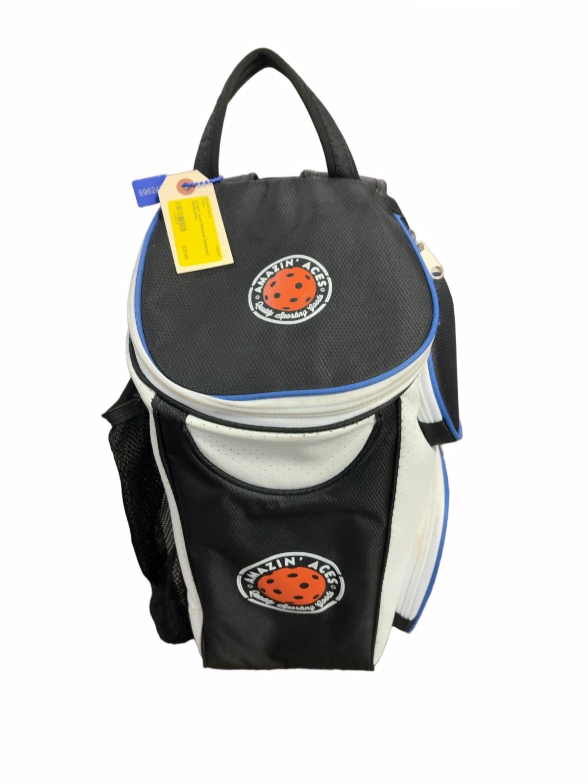 Amazin' Aces Pickleball Backpack Black/Blue/White Good Condition