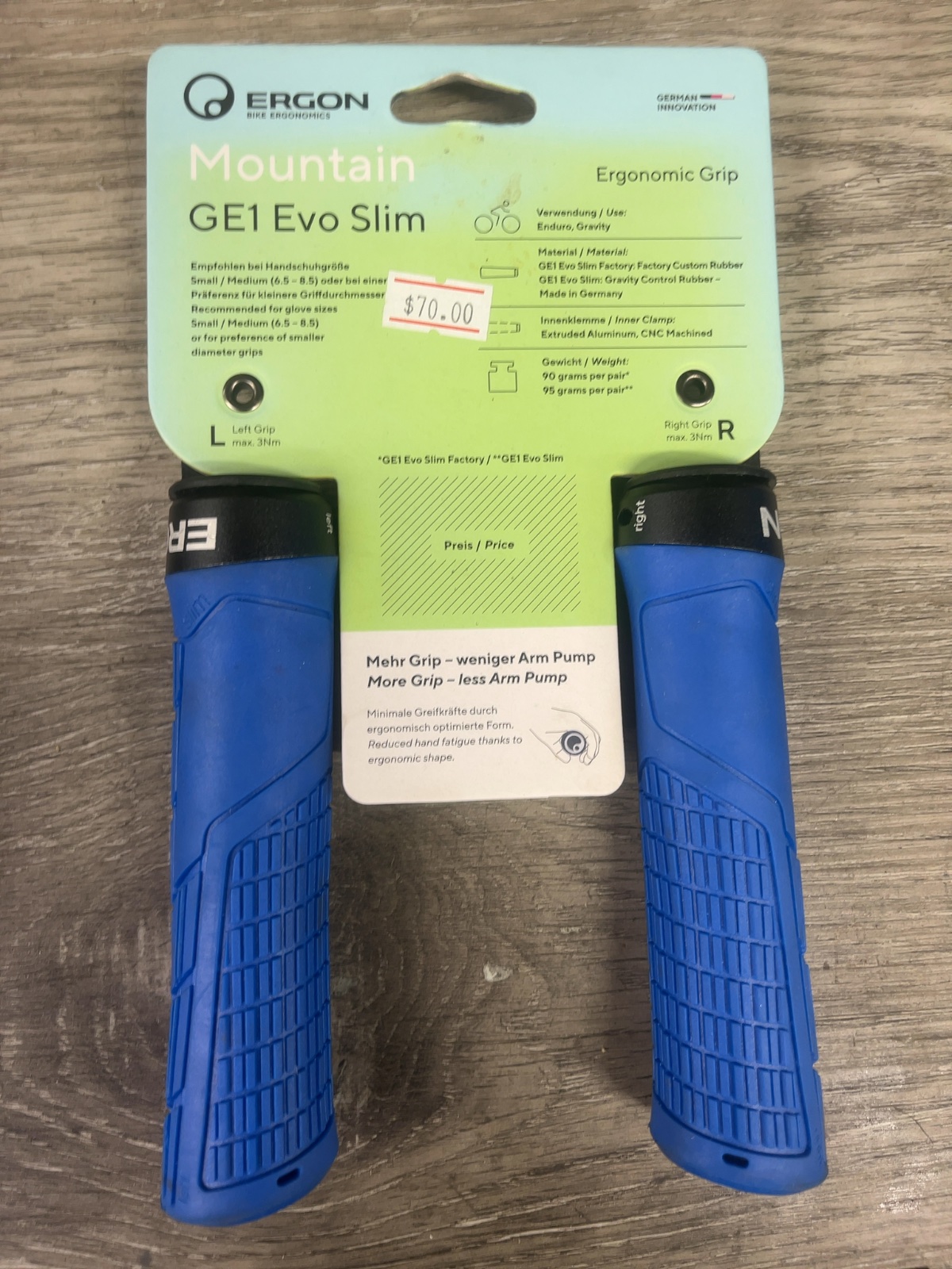 Ergon GE1 Evo Slim Mountain Bike Grips Red New