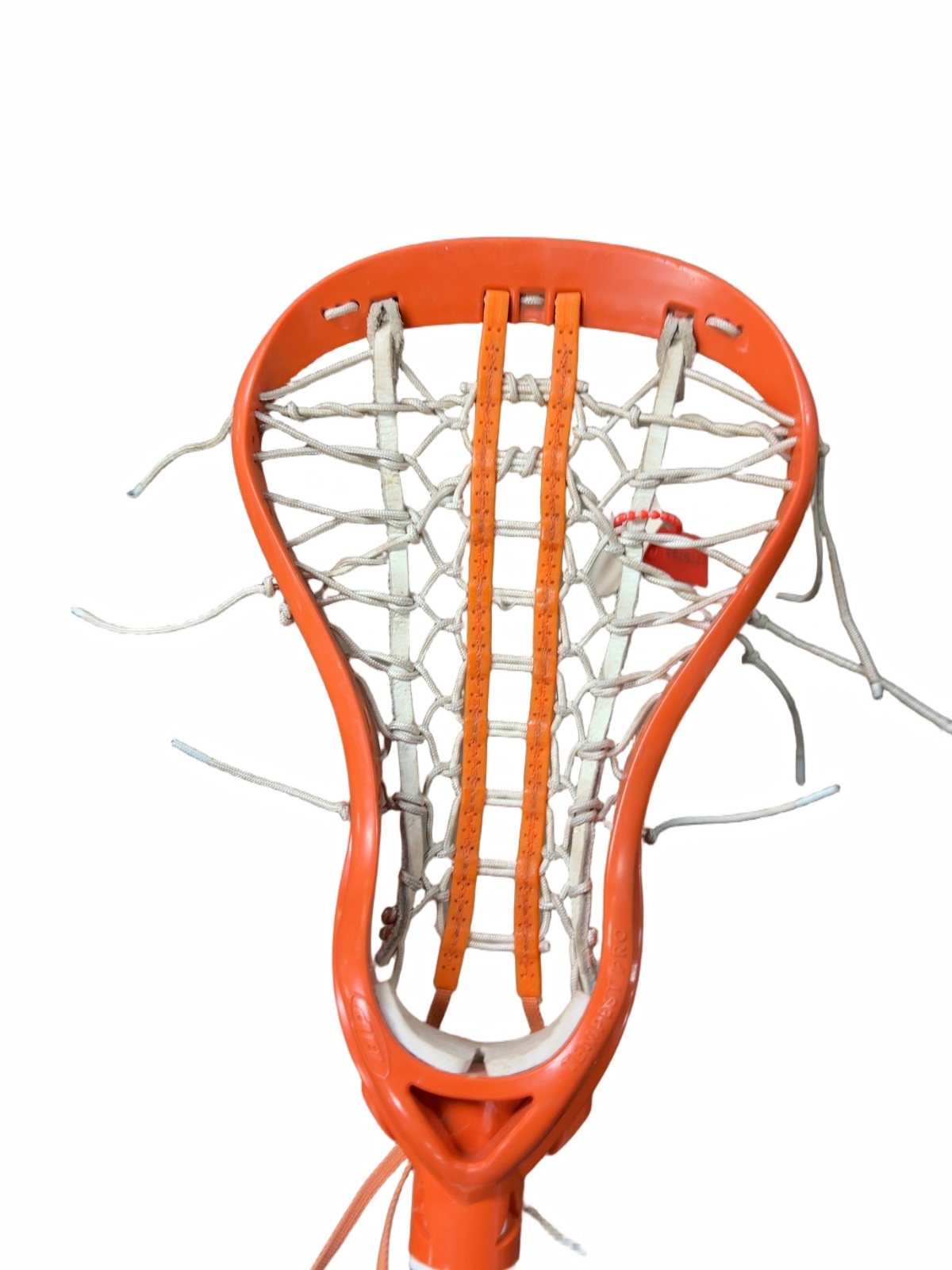 deBeer Soft Feel Lacrosse Stick Orange Silver Good